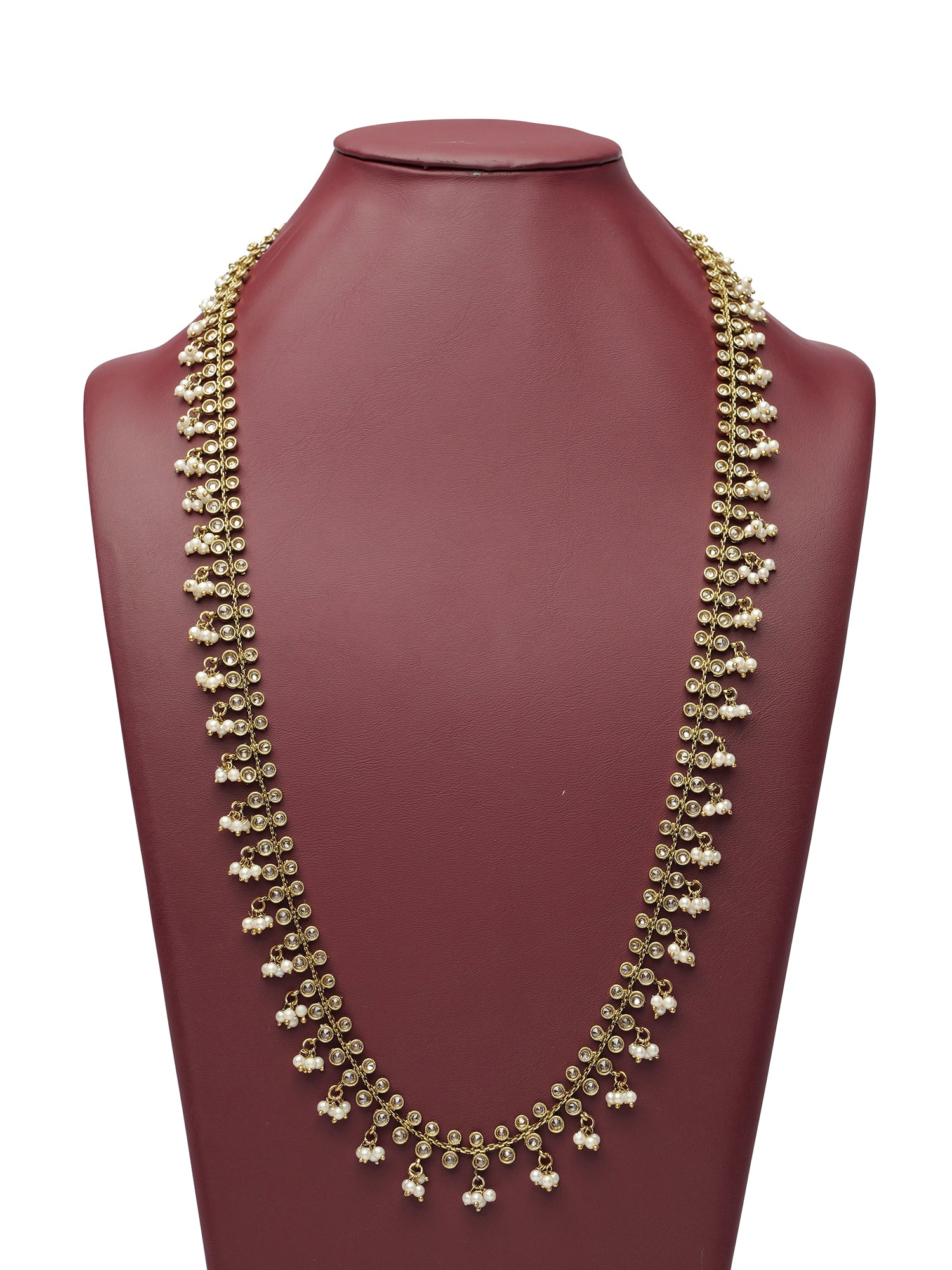 Karuna Rani Haar in Champagne and Pearl