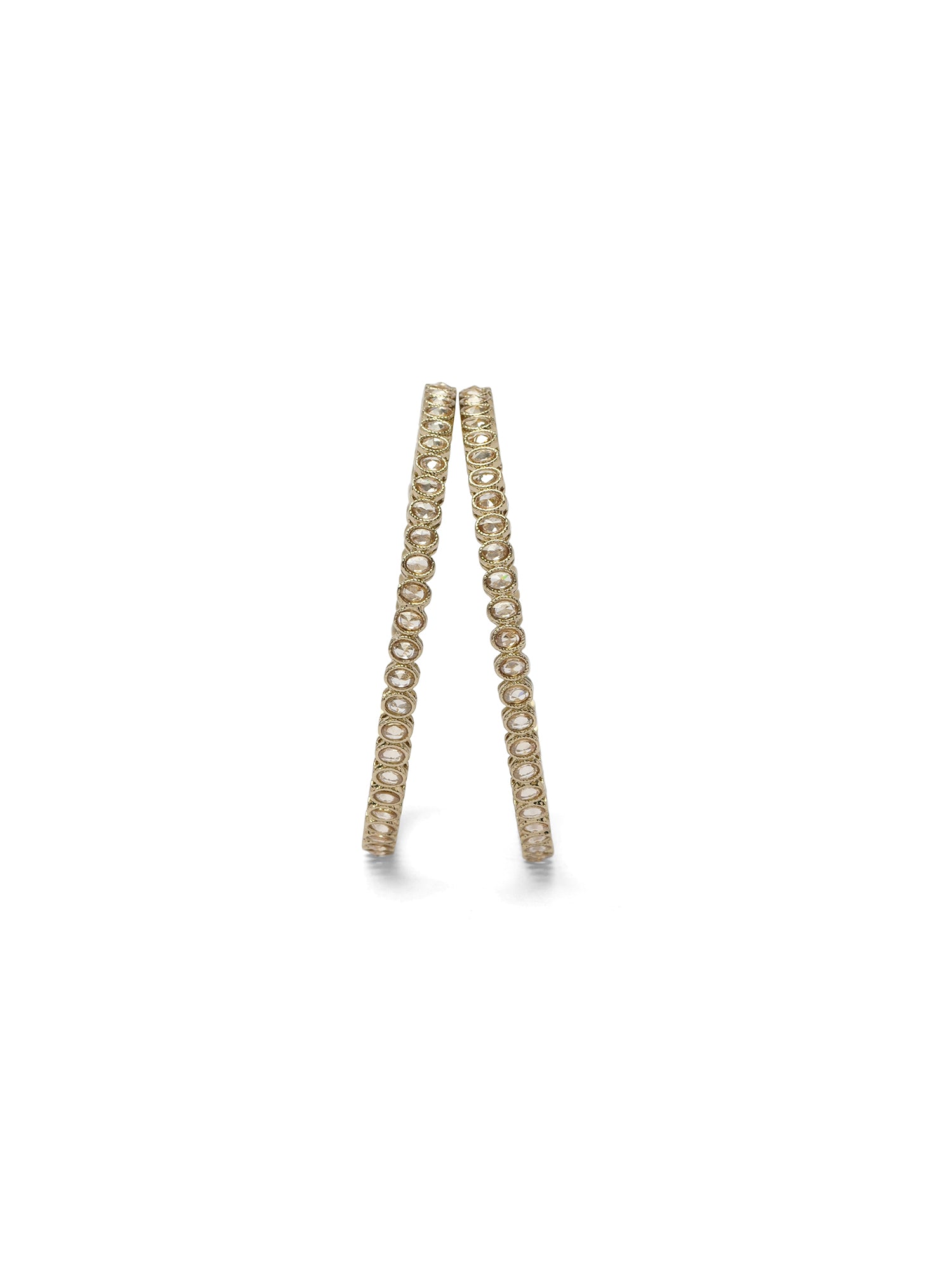 Kiara Antique Bangles in Champagne