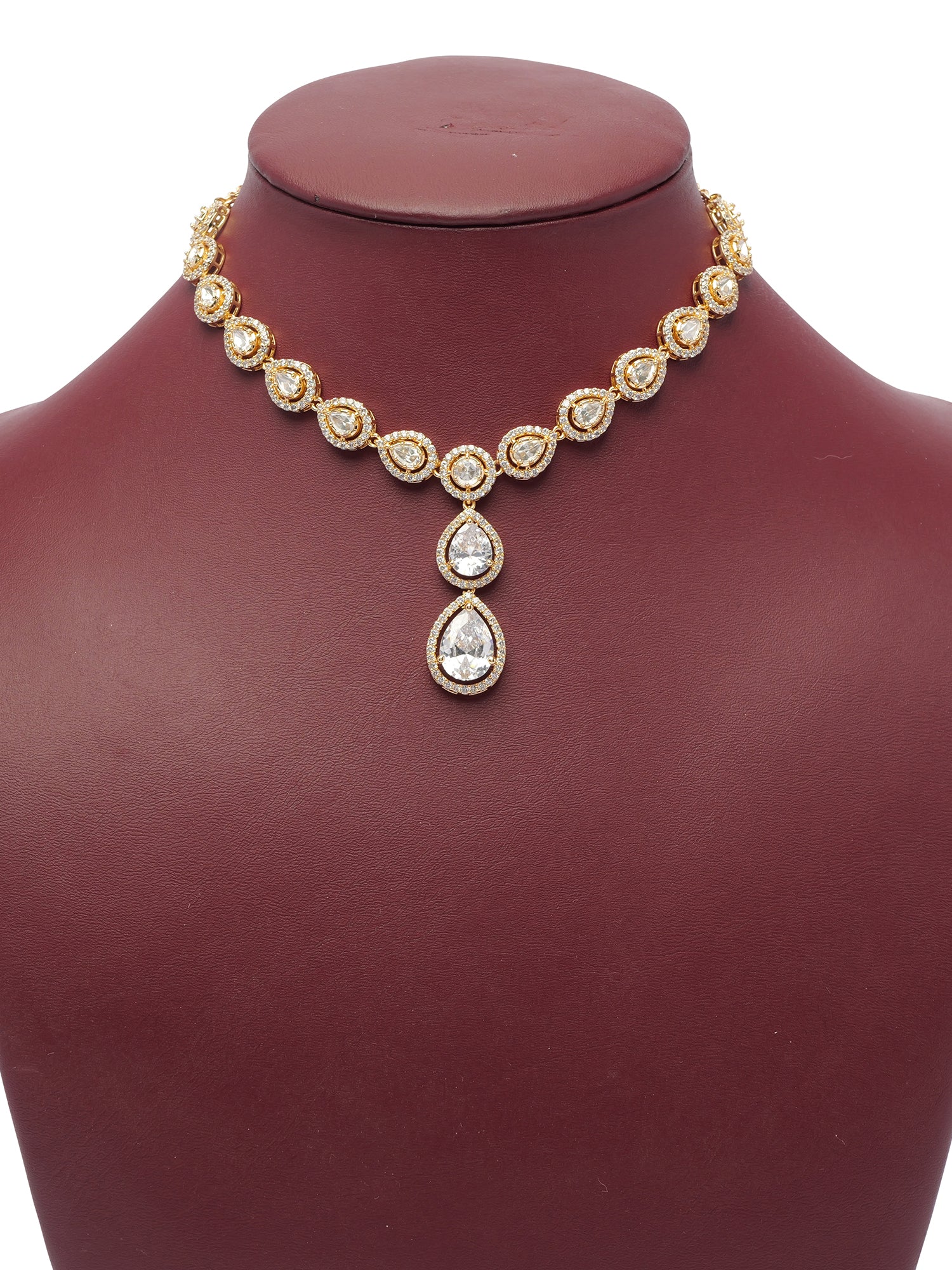 Kirana Kundan Necklace Set in White