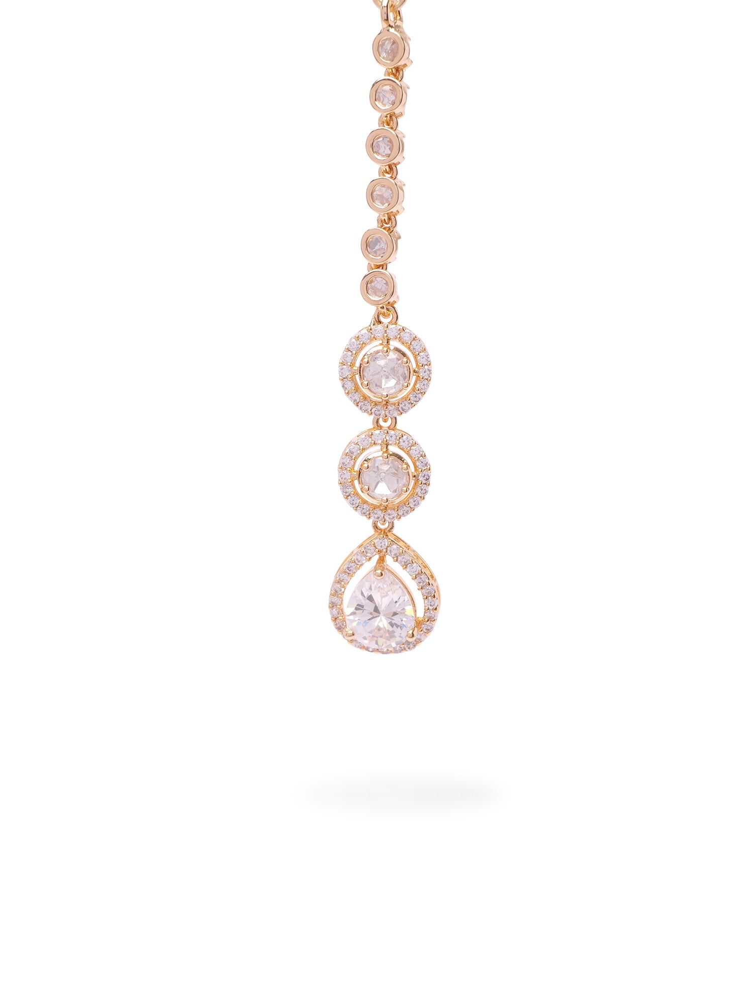 Kirana Kundan Necklace Set in White