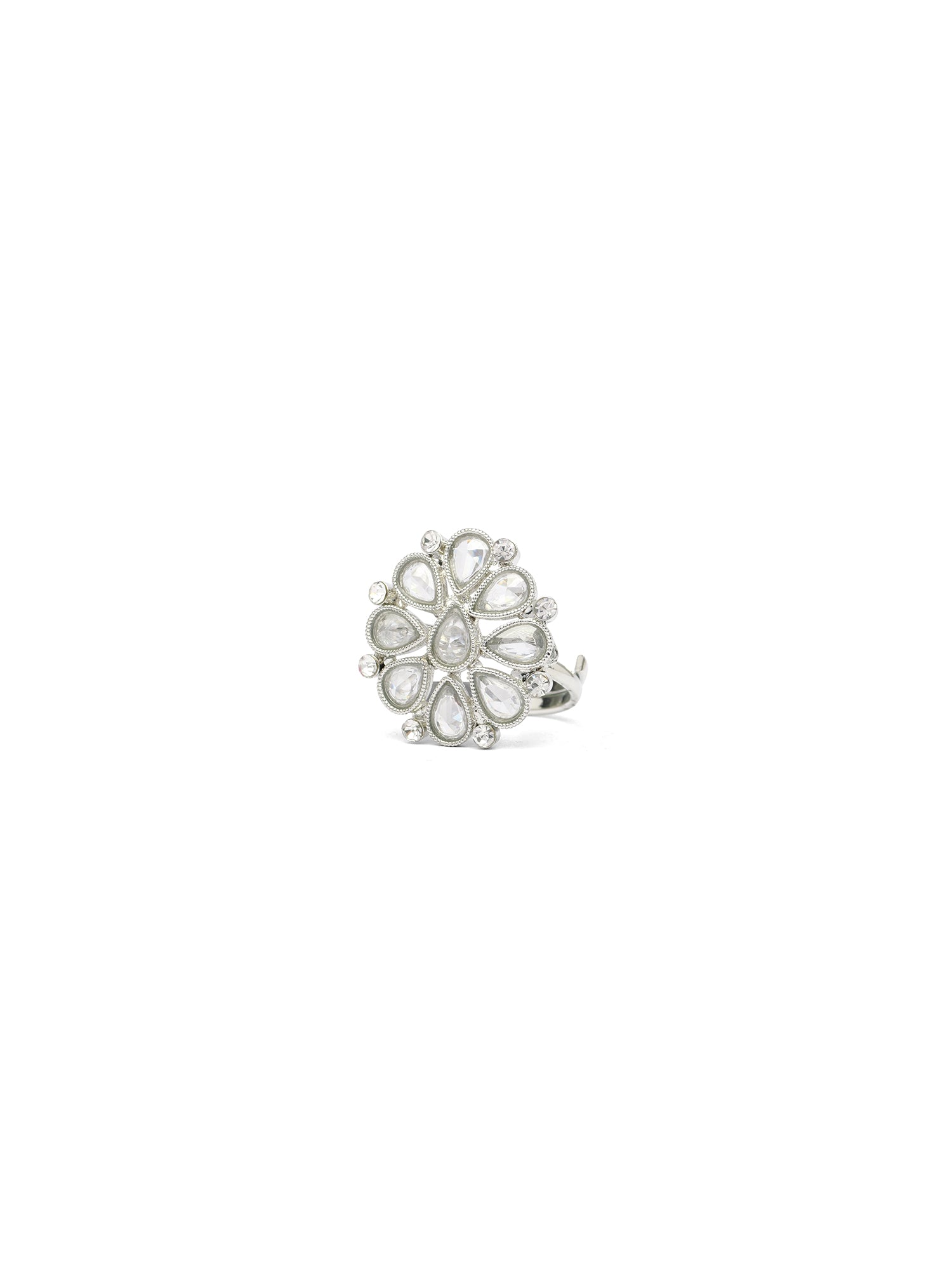 Kohina Ring in White and Rhodium