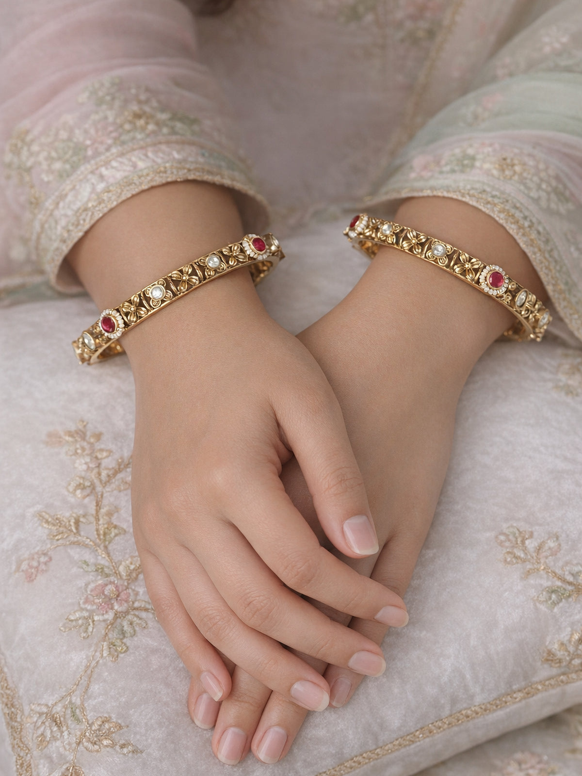 Krupa Classic Kada Bangles in Multi