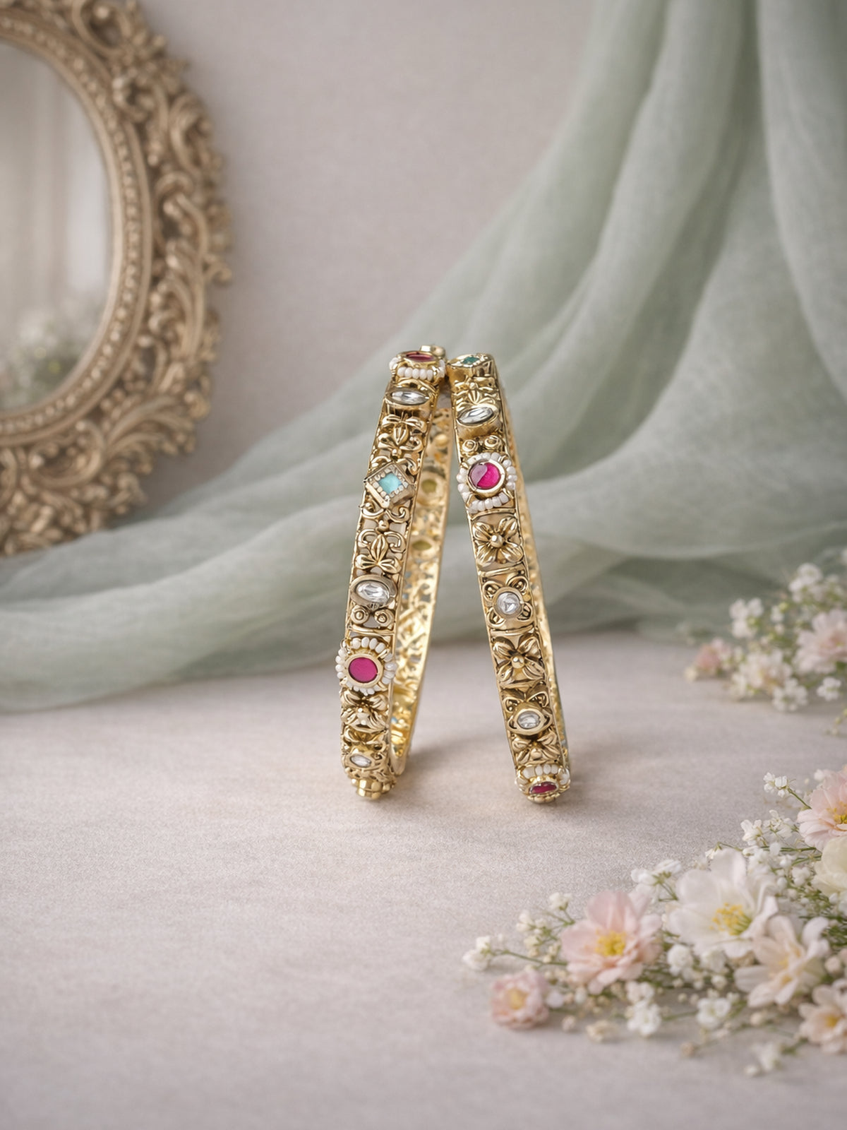 Krupa Classic Kada Bangles in Multi