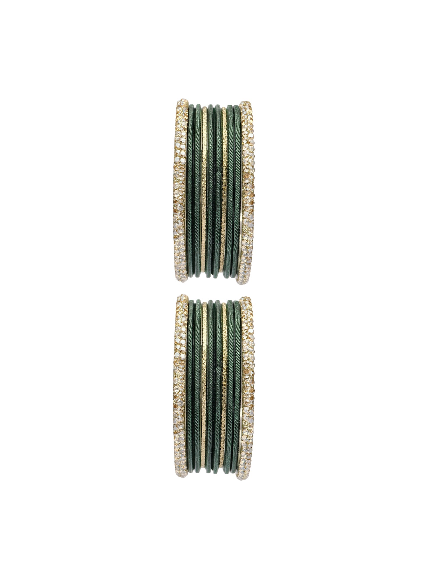 Lali Children's Two Hand Bangle Set in Green