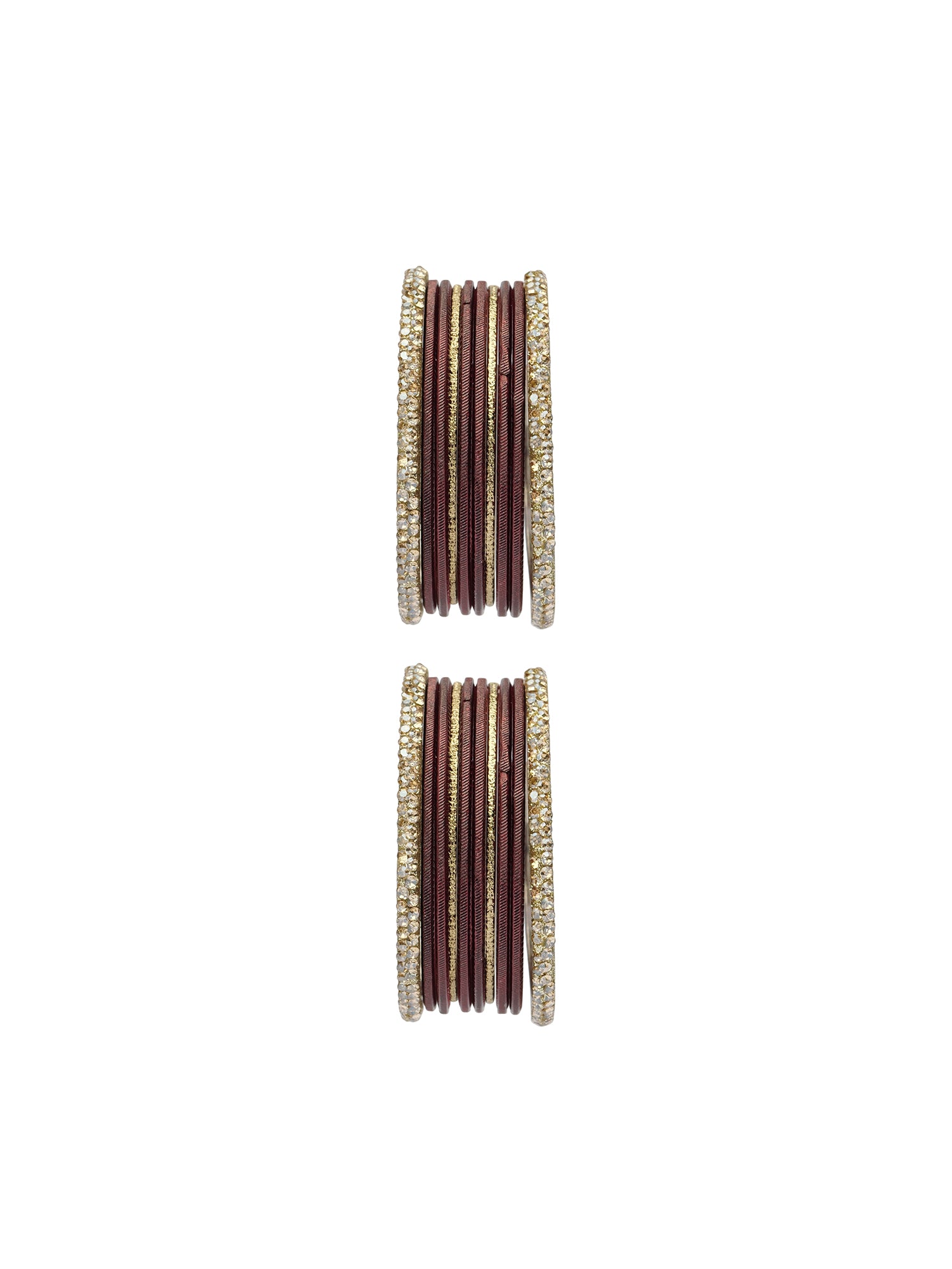 Lali Children's Two Hand Bangle Set in Maroon