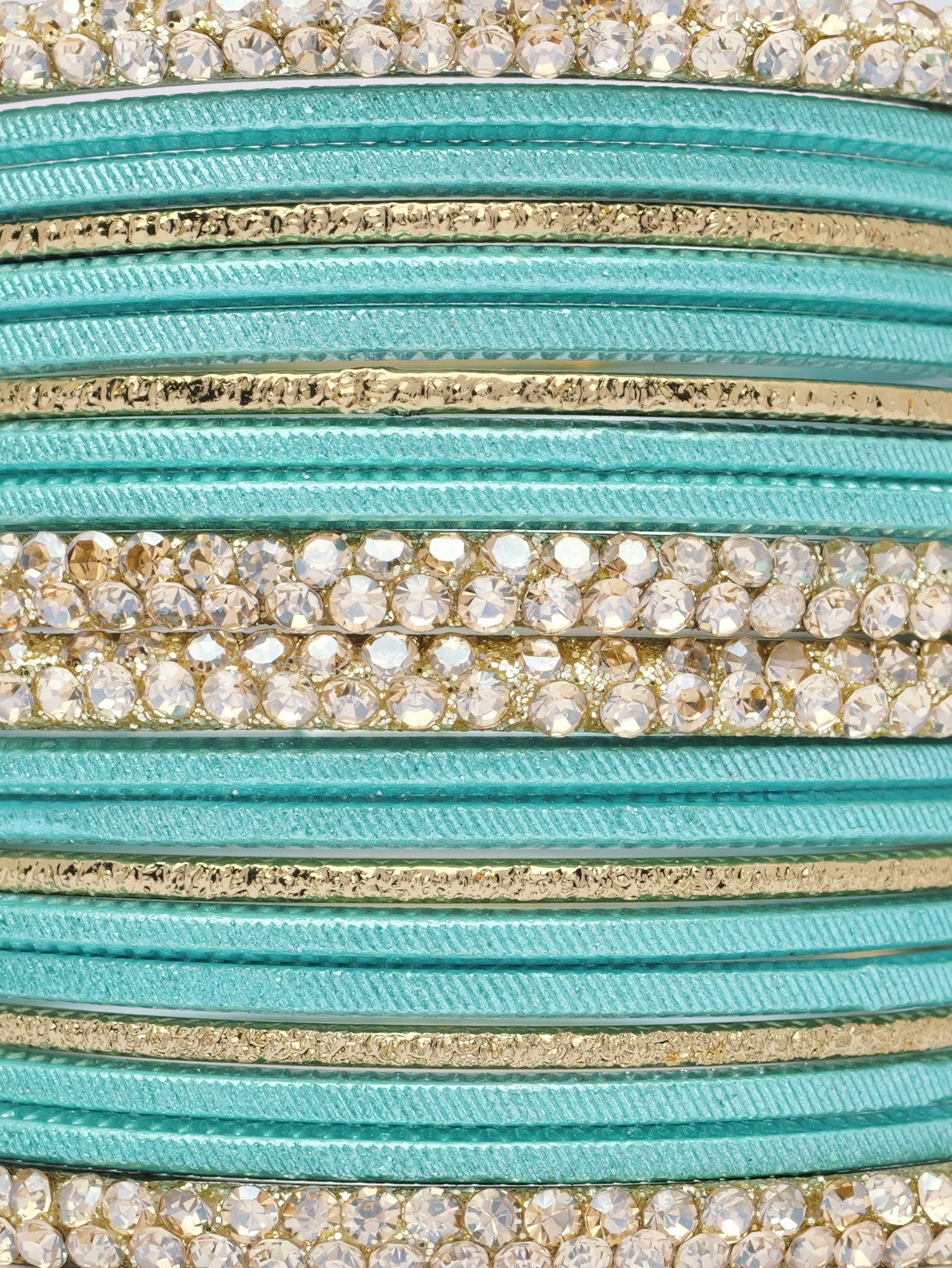 Lali Children's Two Hand Bangle Set in Sea Green
