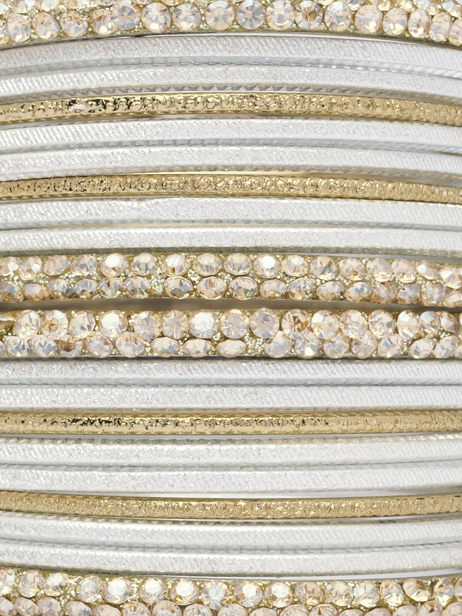 Lali Children's Two Hand Bangle Set in White