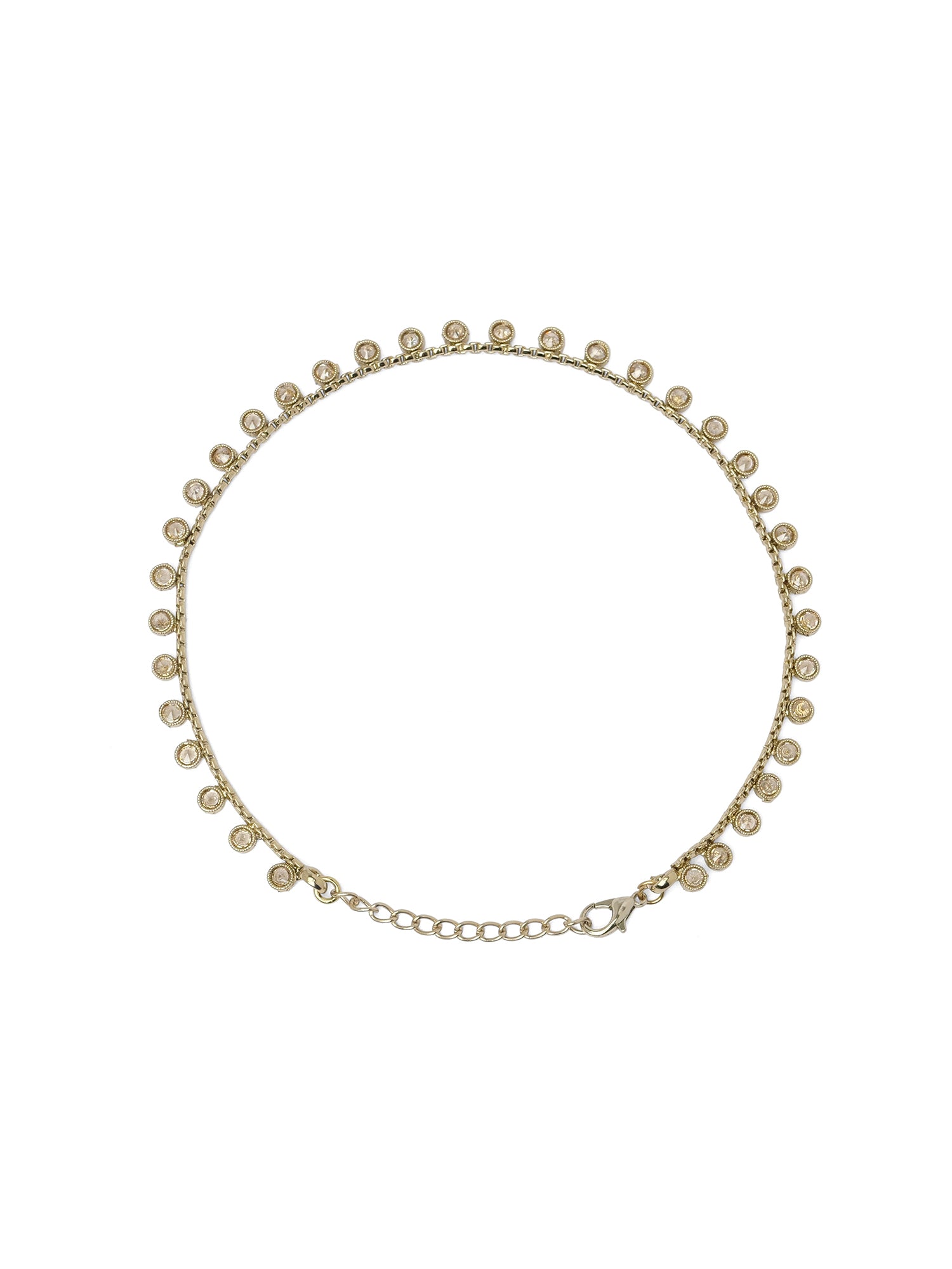 Lavira Simple Anklet in Champagne