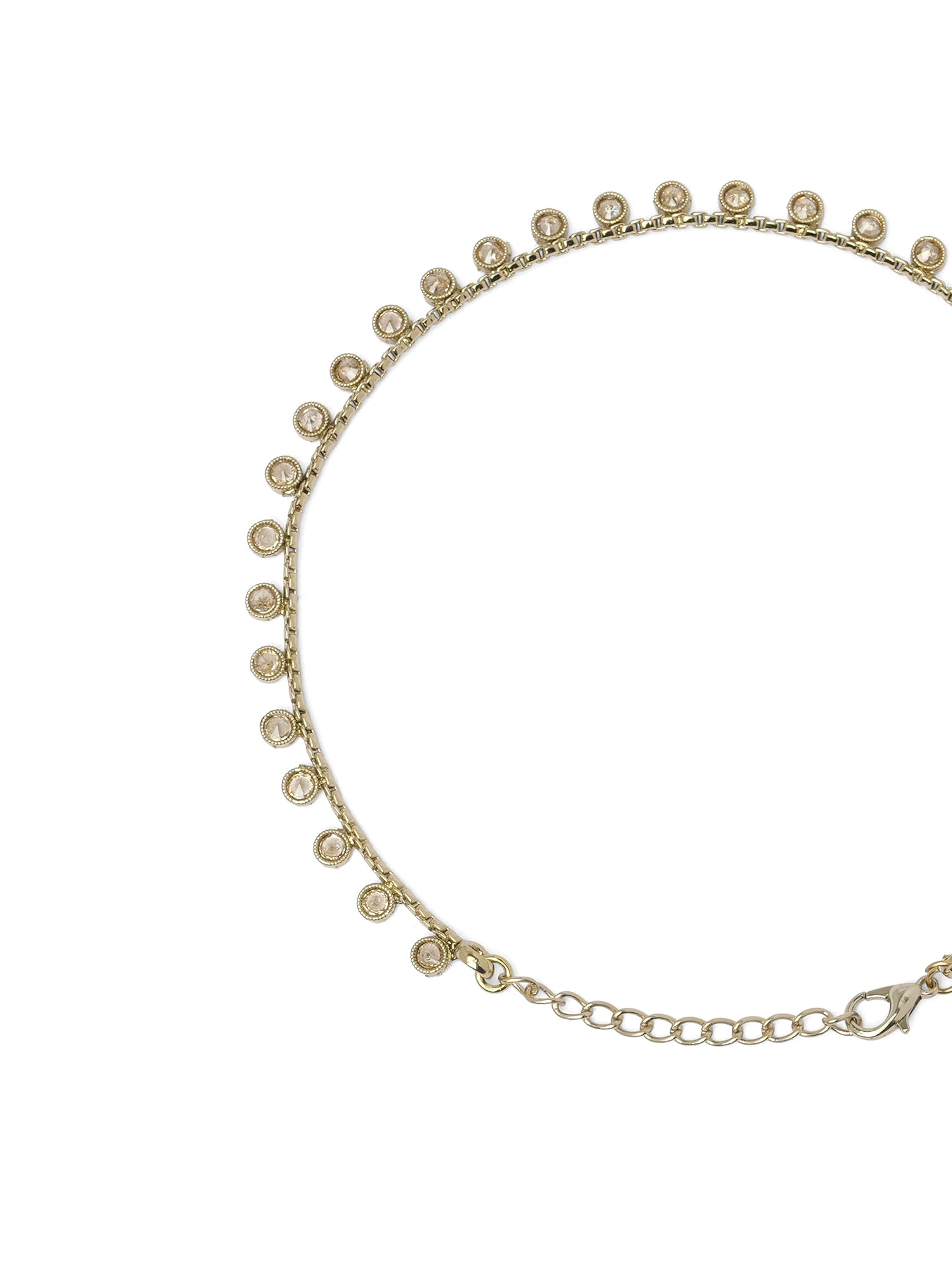 Lavira Simple Anklet in Champagne