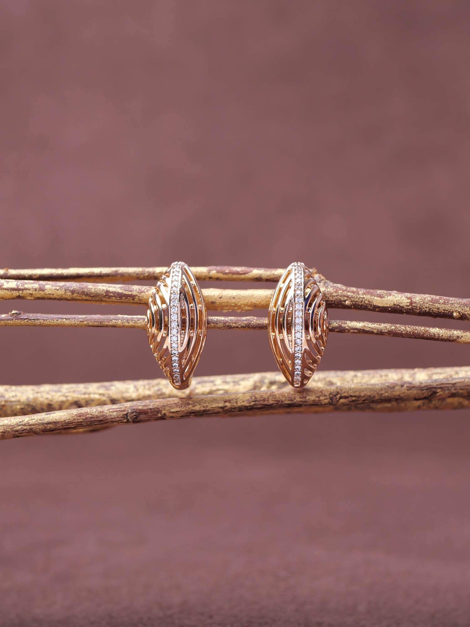 Layla Cubic Zirconia Stud Earrings