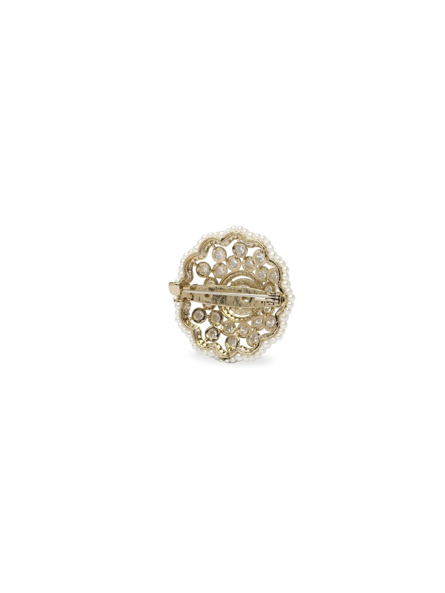 Liana Pearl Brooch in White