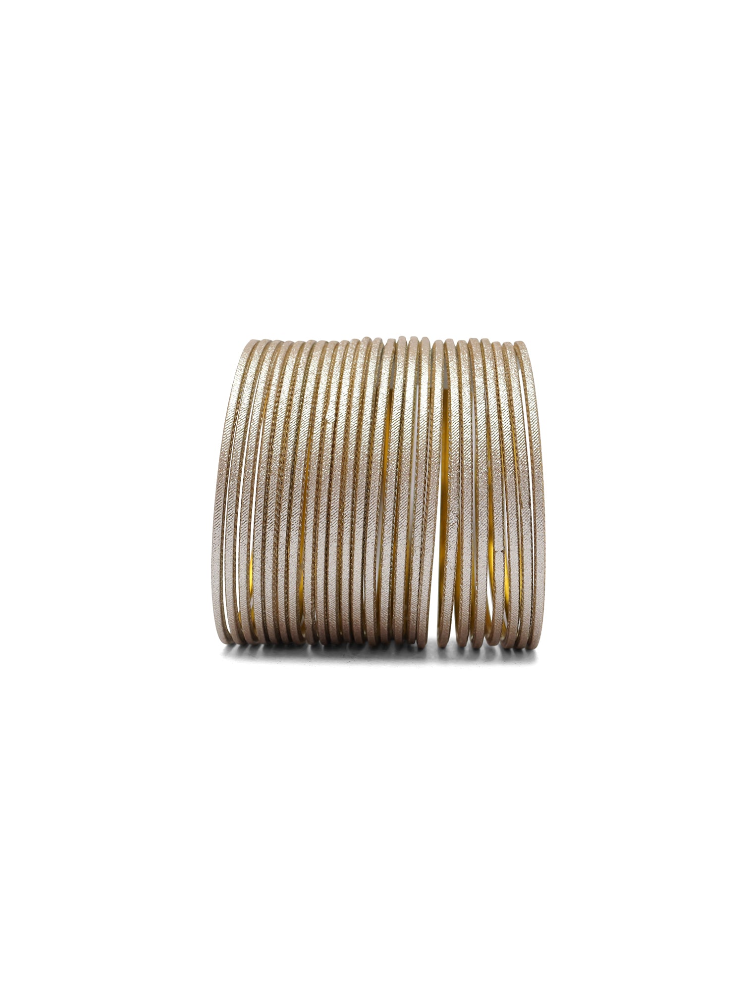 Light Antique Gold Shimmer Bangles