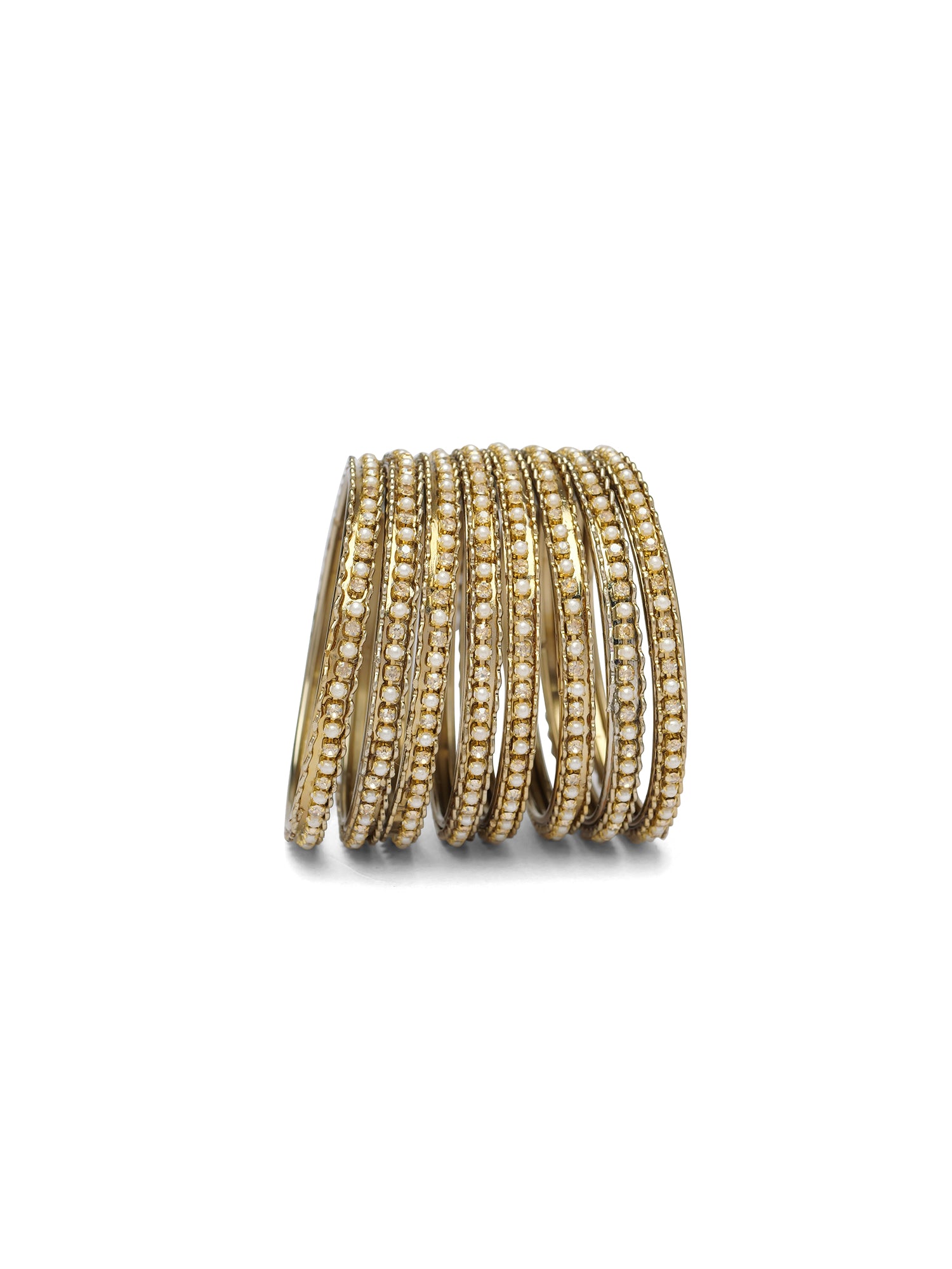 Lily Children's Bangles in Pearl and Champagne