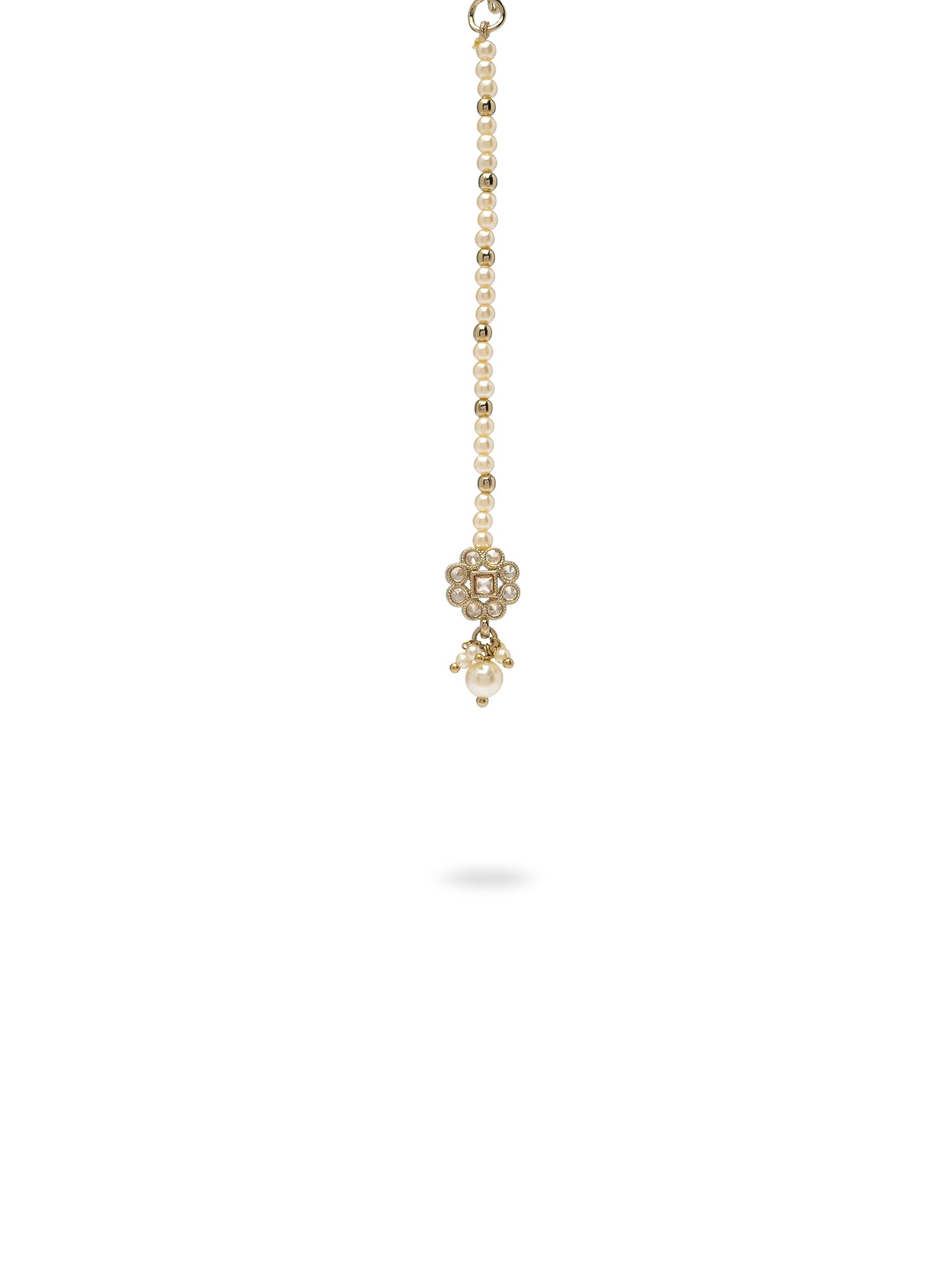 Lisha Necklace Set in Pearl and Champagne
