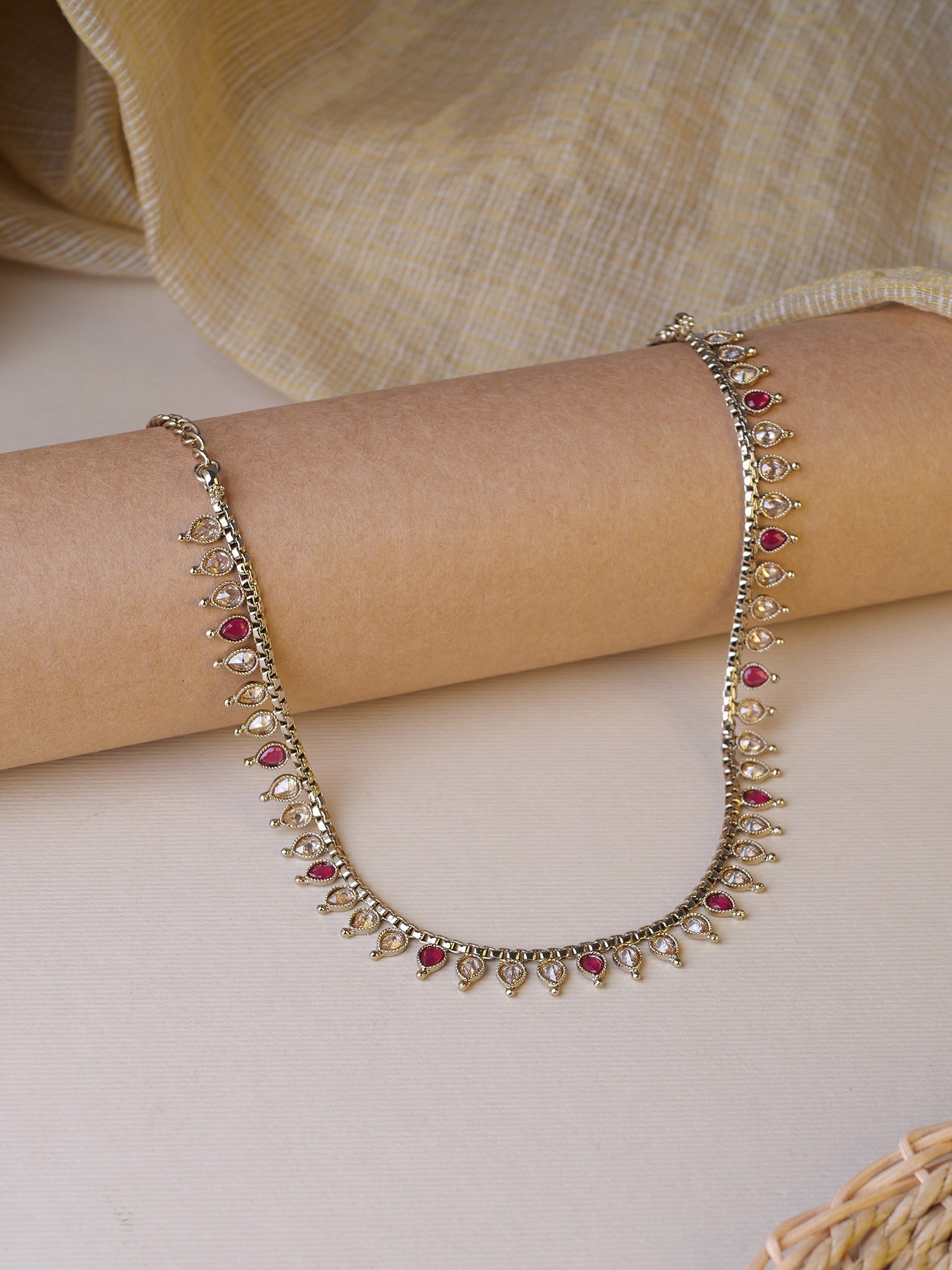 Luna Necklace in Ruby