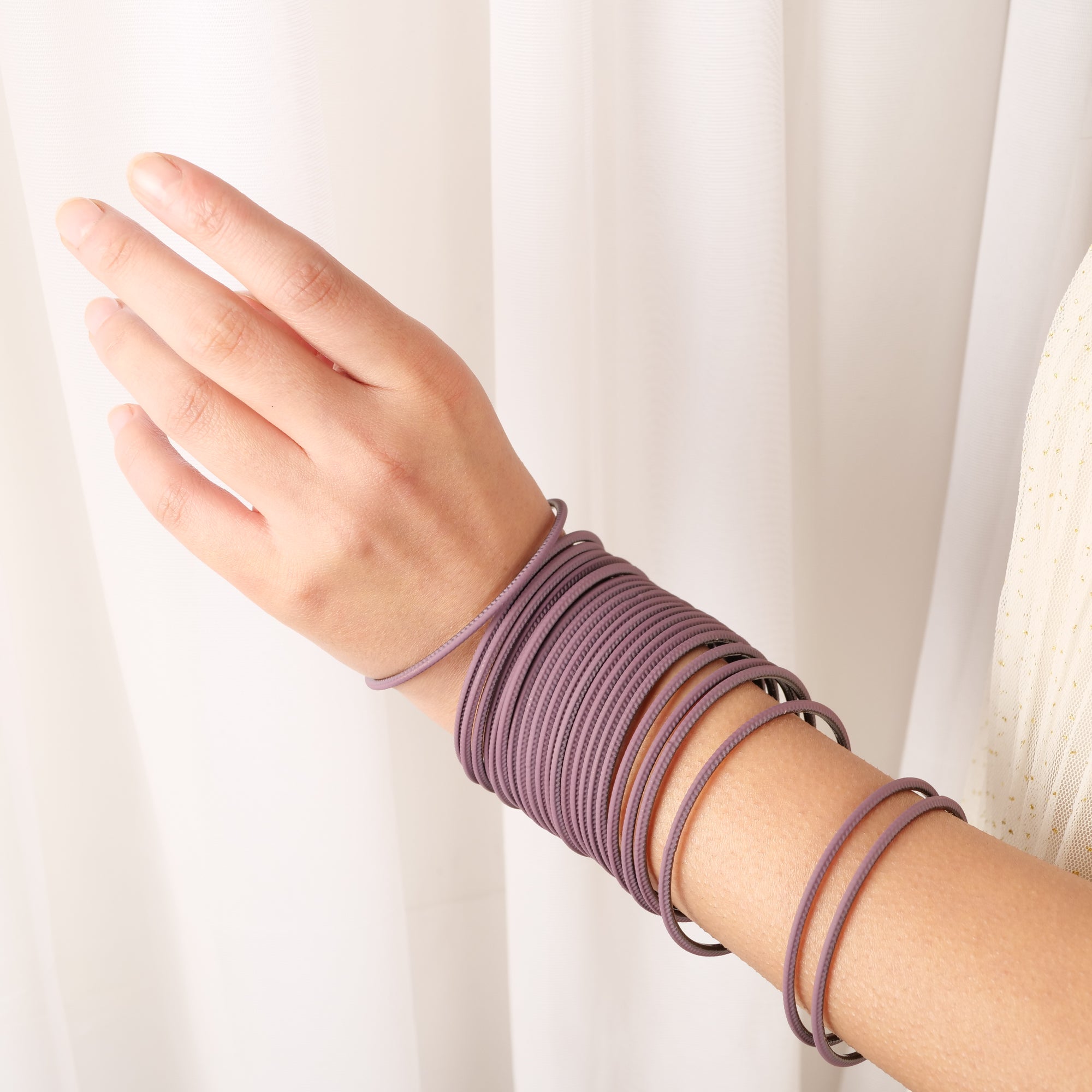 Mauve Plain Bangles