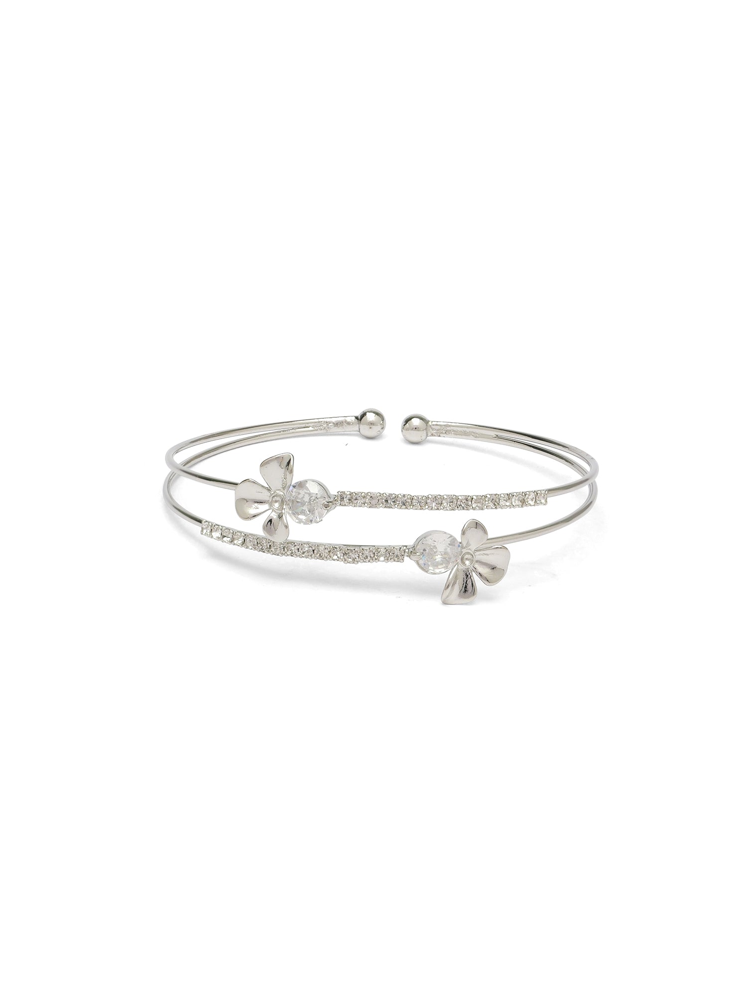 Mabel Children's Bracelet in Rhodium
