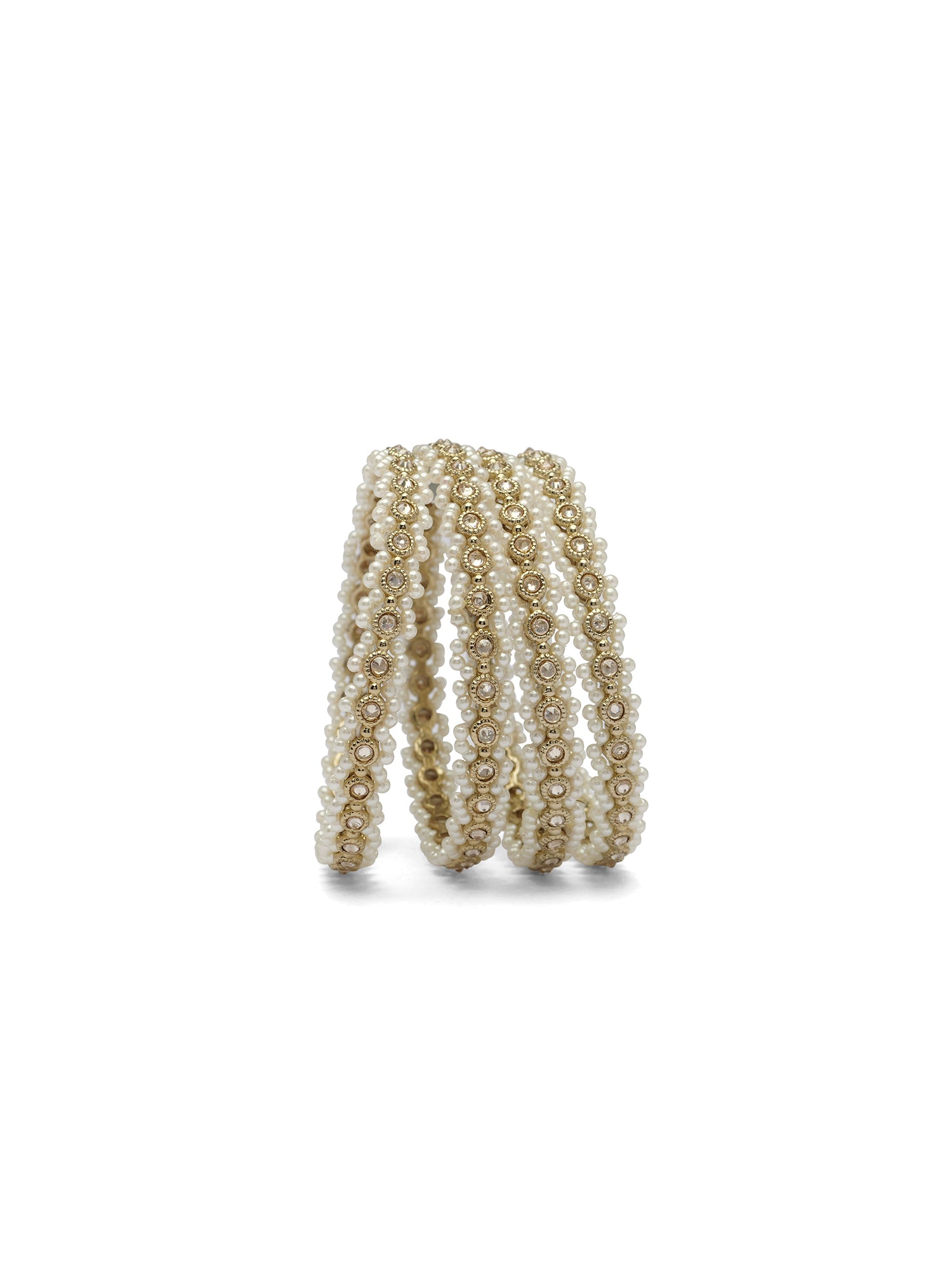 Malika Pearl Kadas in Antique Gold