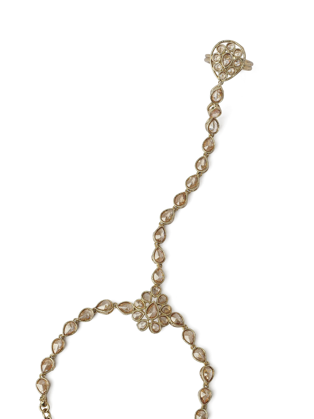 Mansi Hand Chain in Champagne