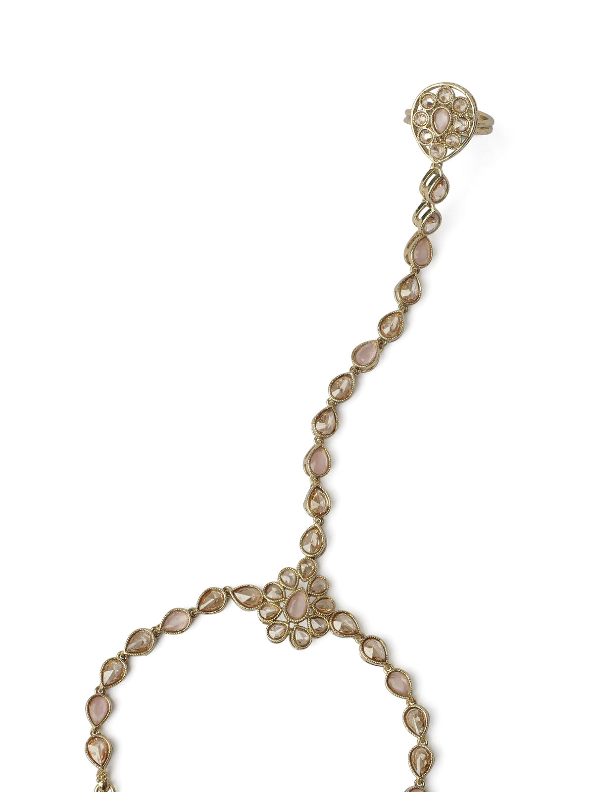 Mansi Hand Chain in Light Pink