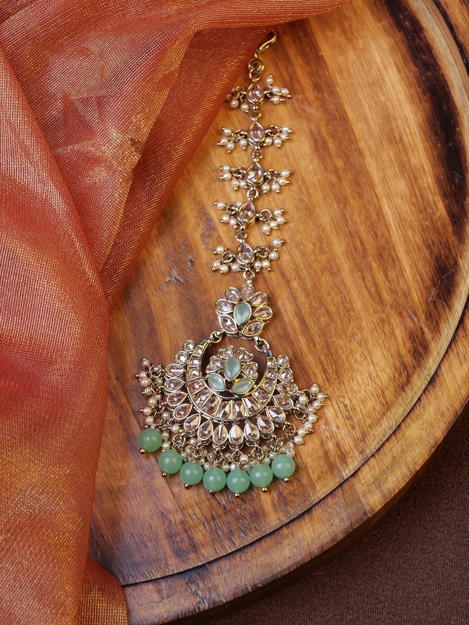 Mehreen Chand Maang Tikka in Mint