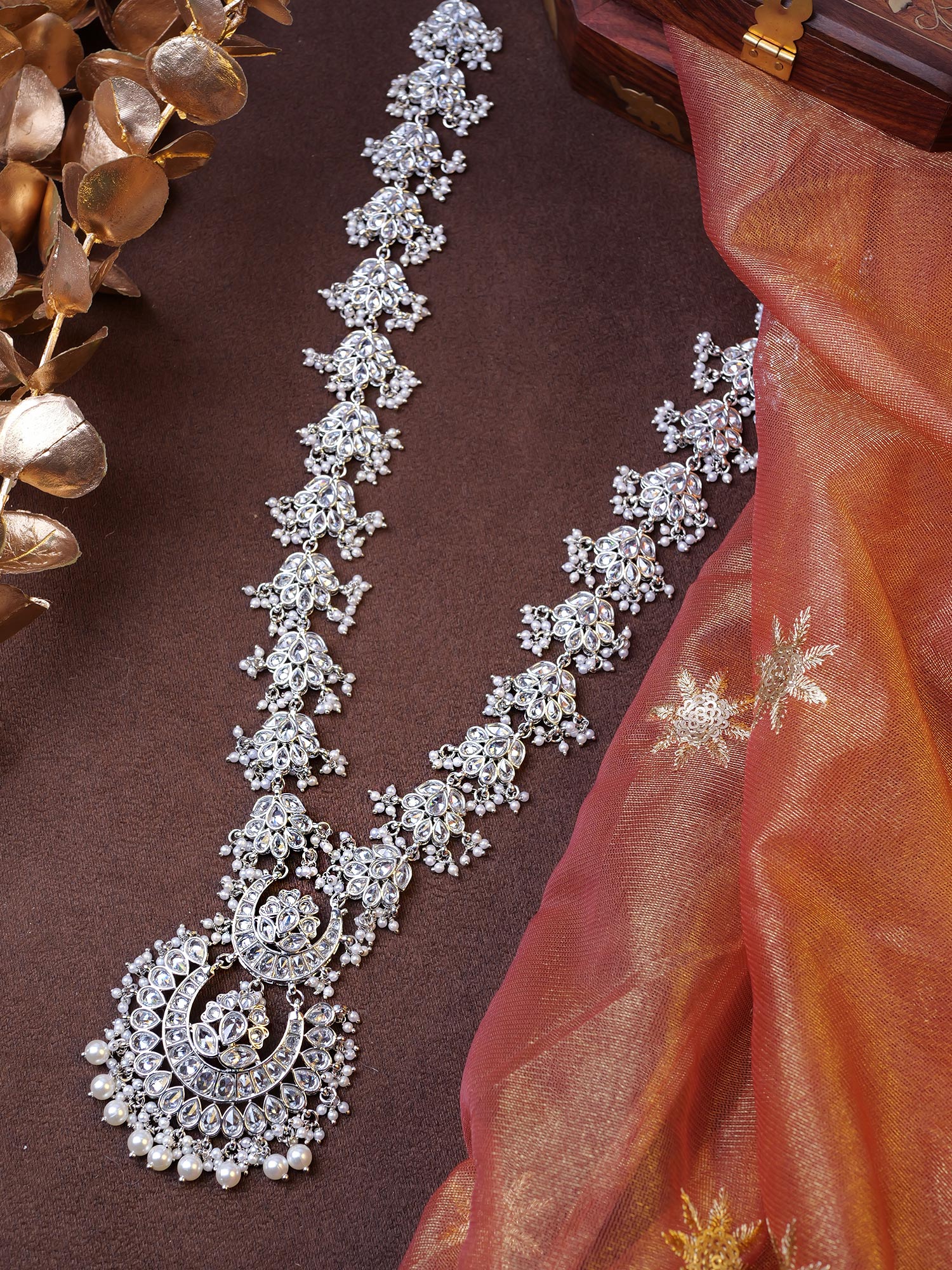 Mehreen Rani Haar in Pearl and Rhodium