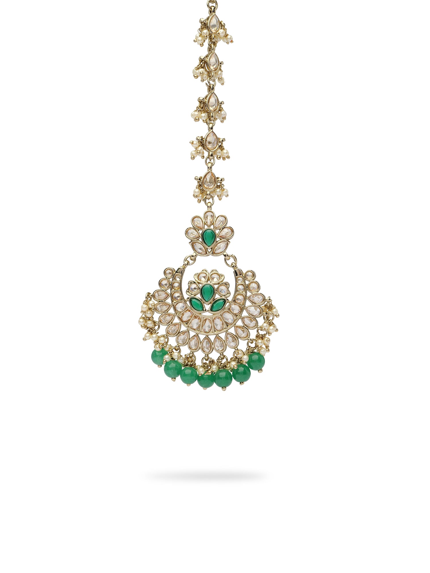Mehreen Chand Maang Tikka in Green