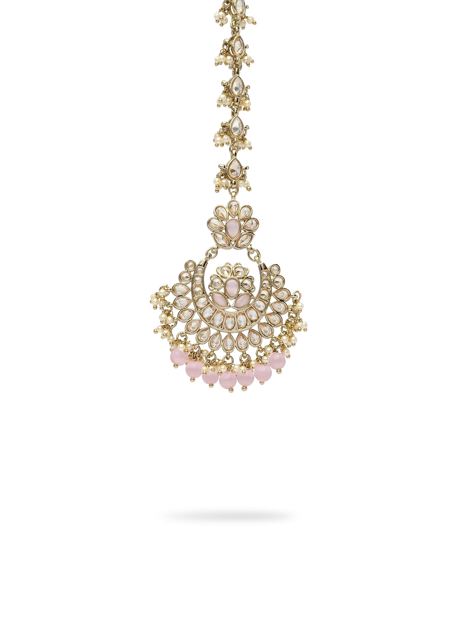 Mehreen Chand Maang Tikka in Light Pink