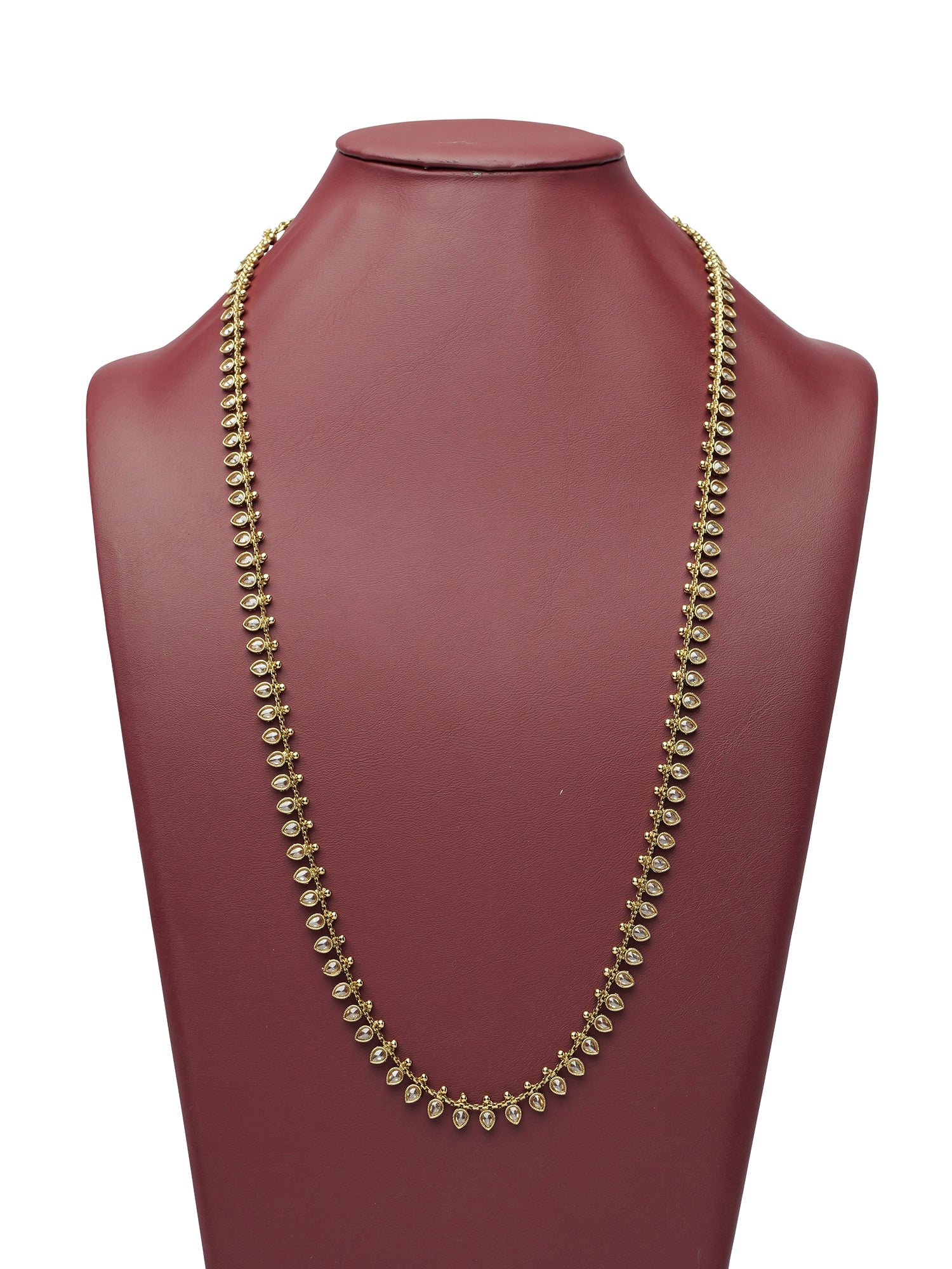 Mehrun Long Chain in Champagne and Antique Gold