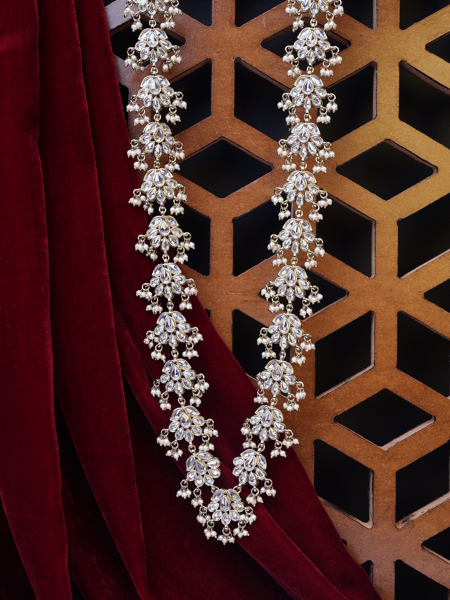 Mehzaan Rani Haar in White and Pearl