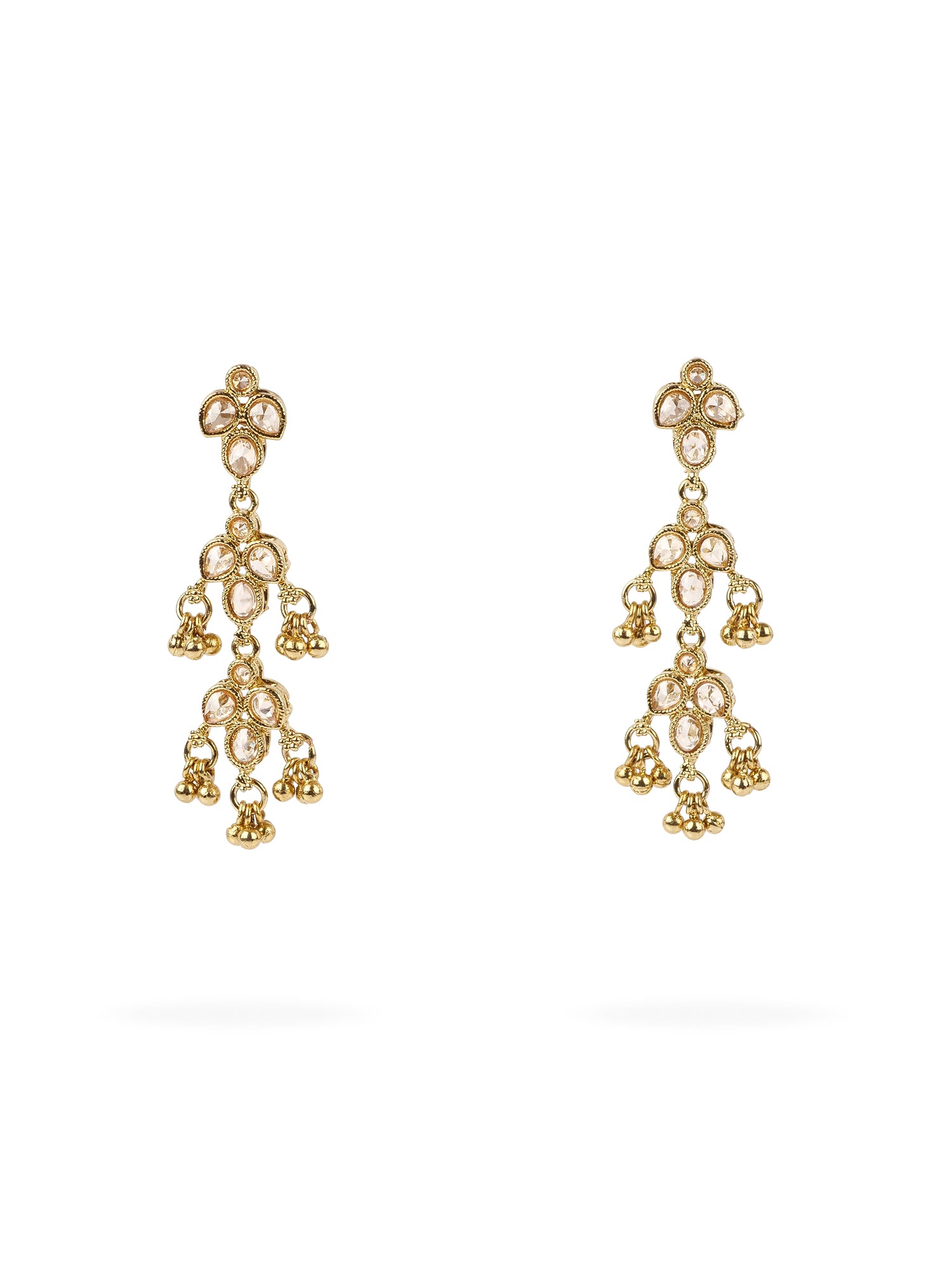 Mila Drop Earrings in Champagne