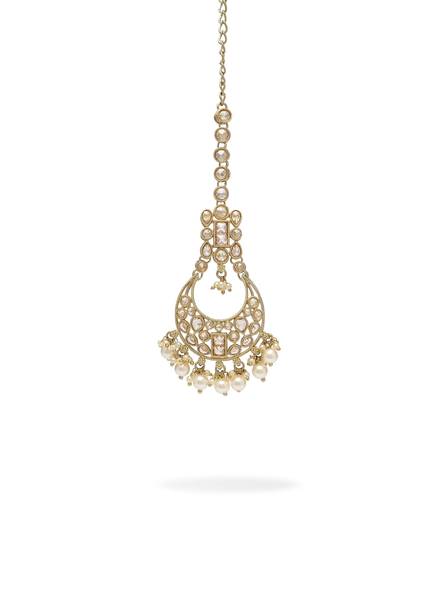 Mina Choker Set in Pearl and Champagne