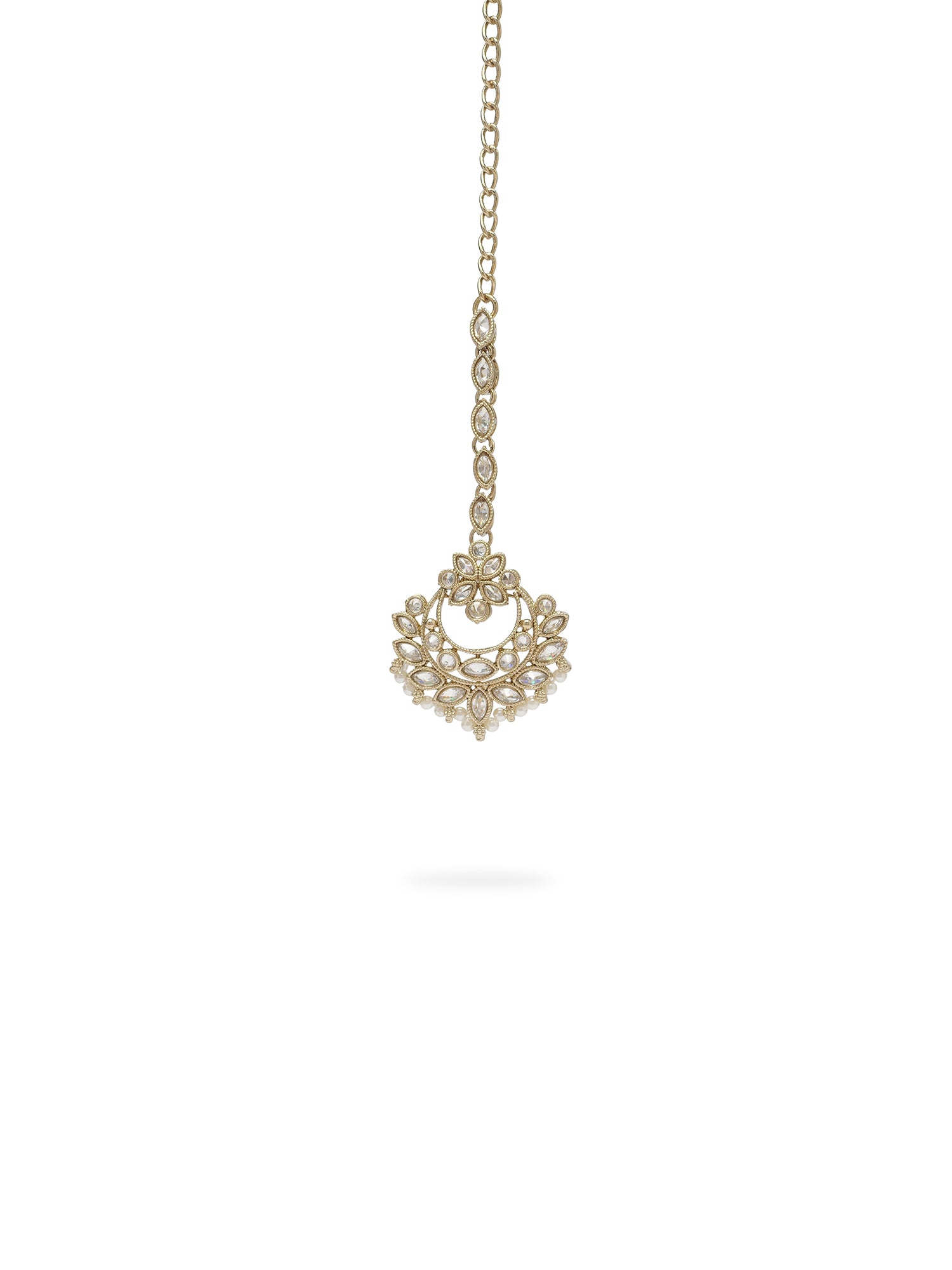 Minal Necklace Set in White