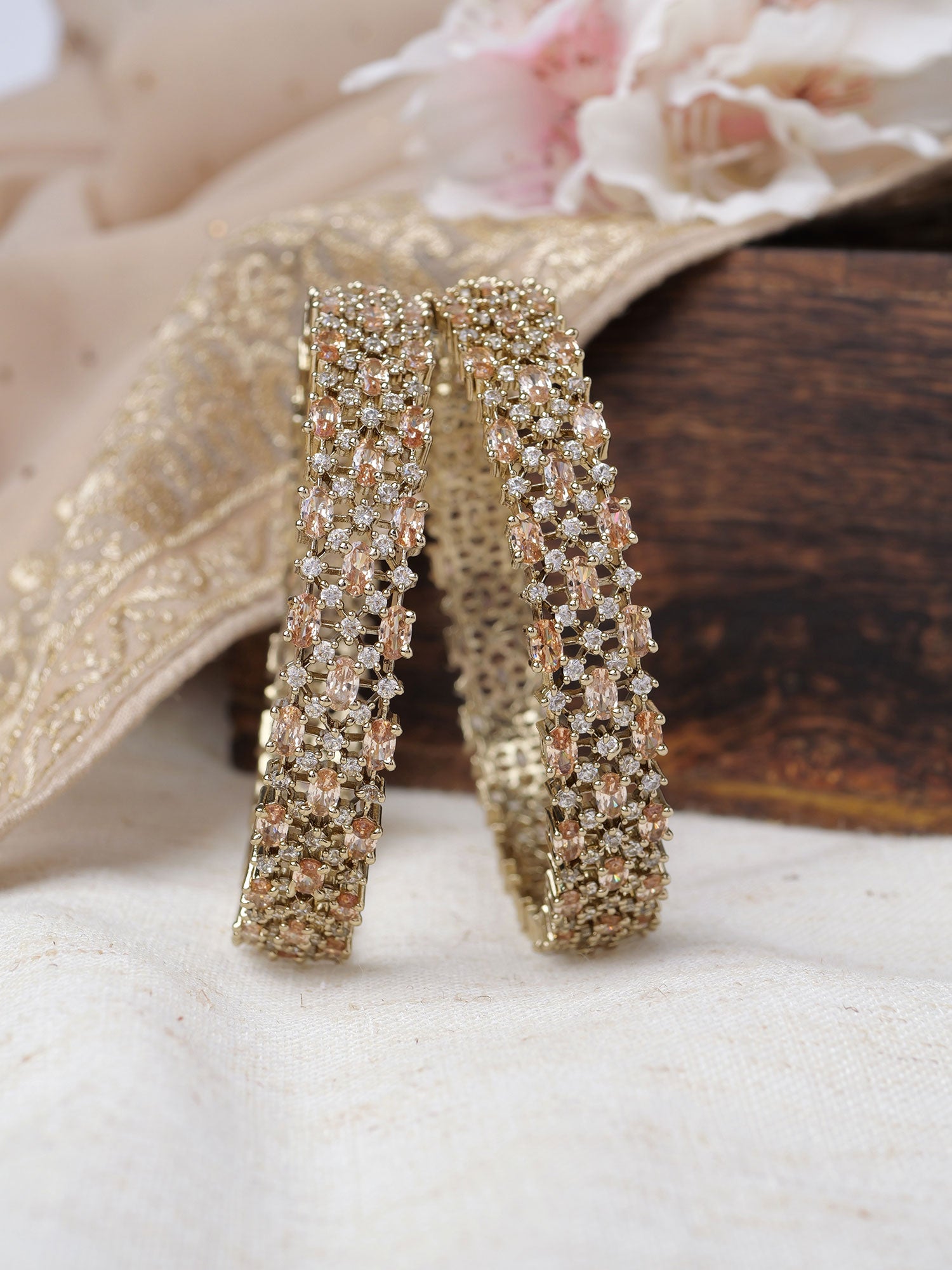 Mira Cubic Zirconia Kadas in Champagne