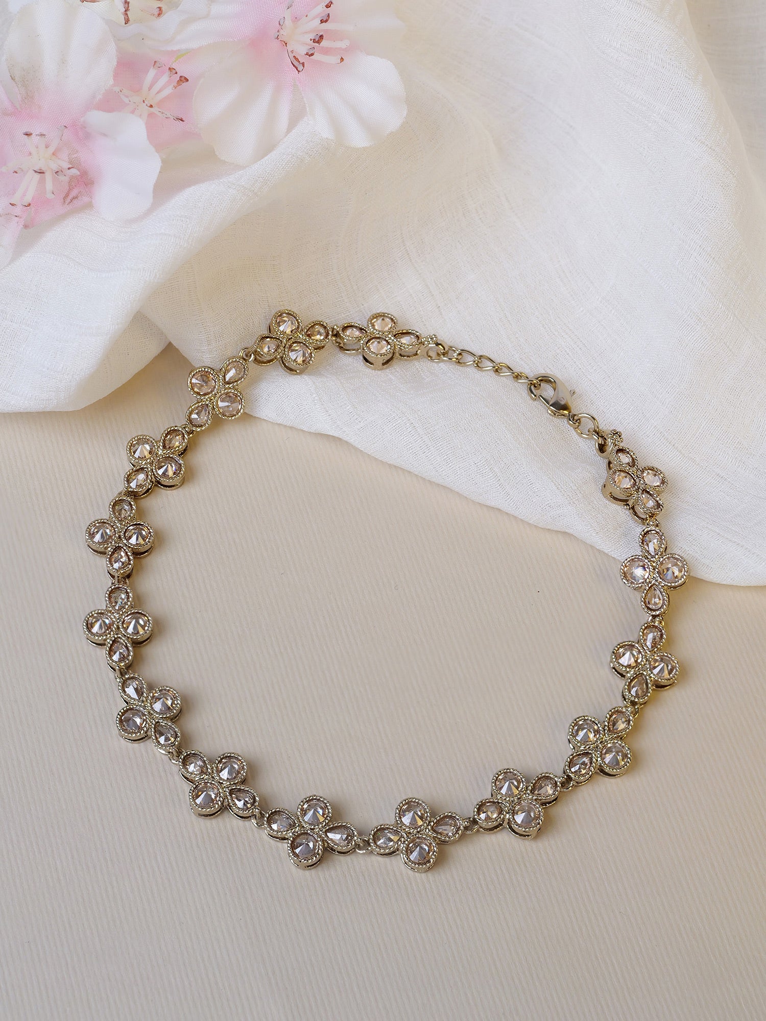 Misha Anklet in Champagne