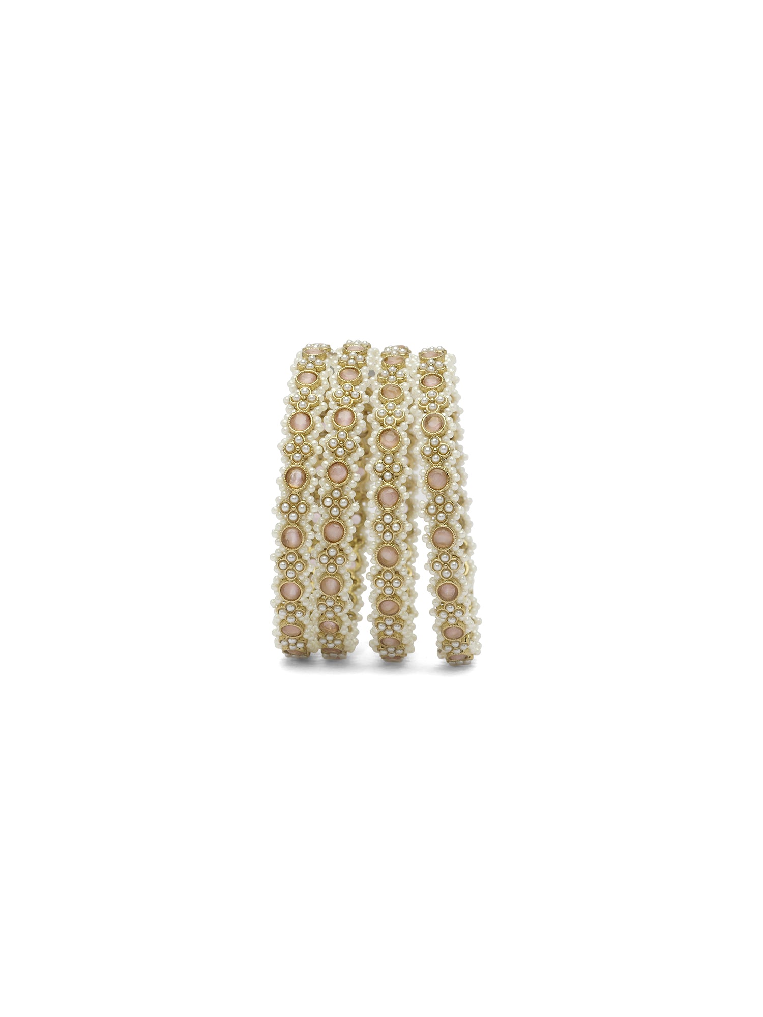 Miva Pearl Kadas in Light Pink and Antique Gold
