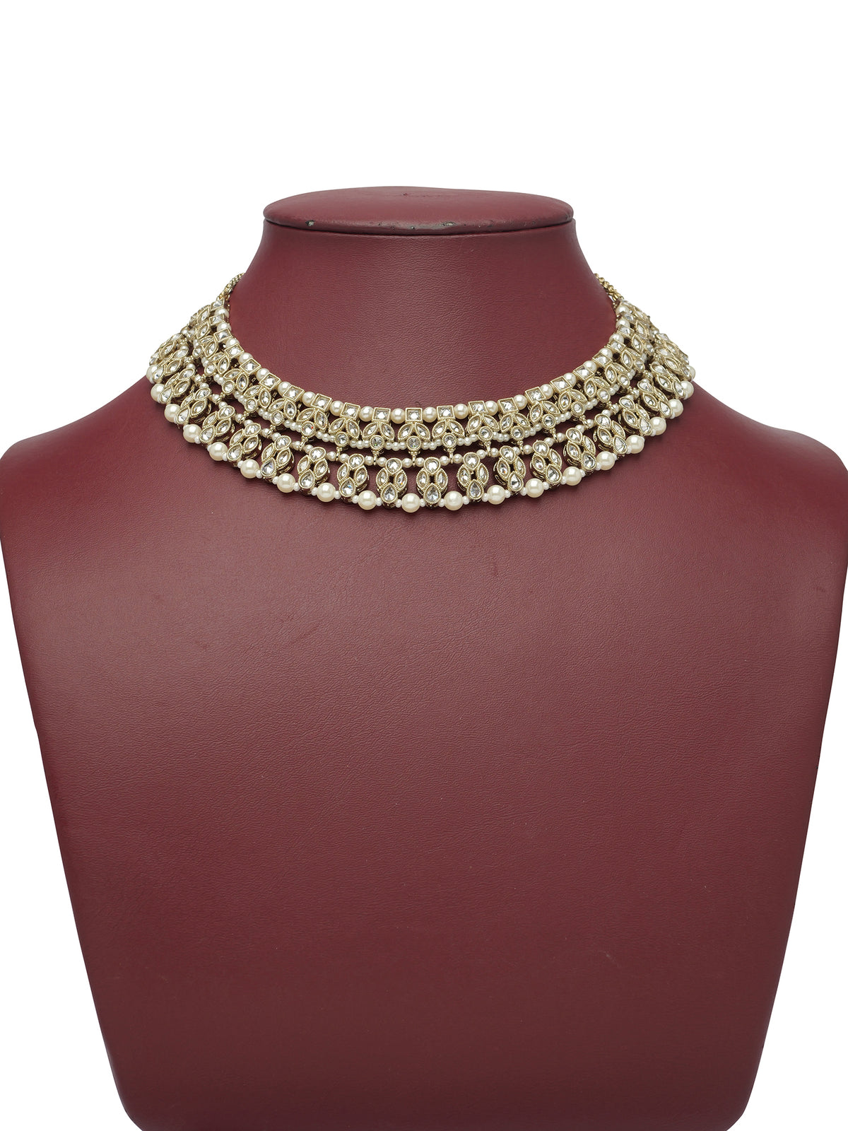 Naisha Necklace Set in White