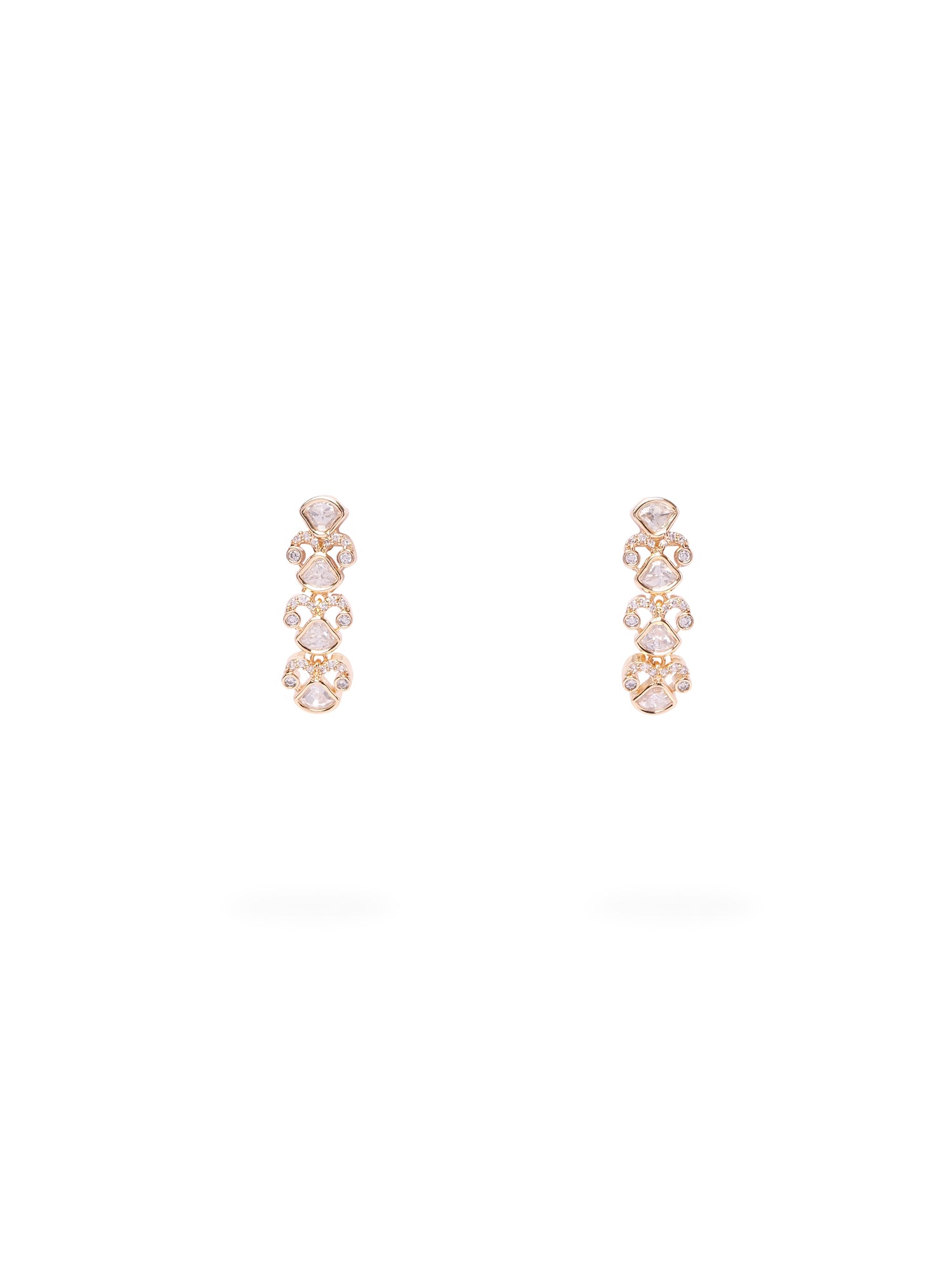 Nasira Kundan Necklace Set in White