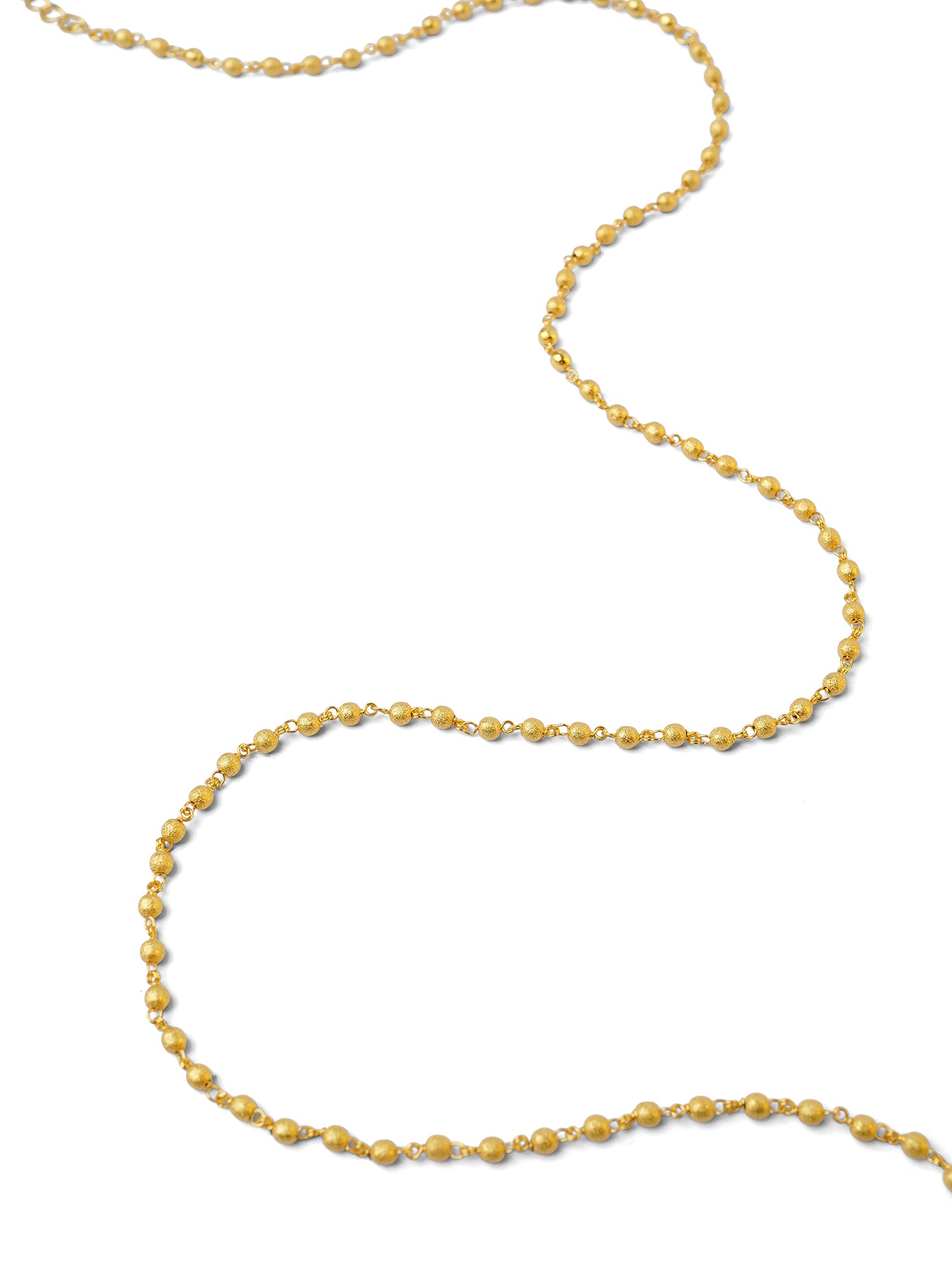 Neela Matte Gold Ball Chain