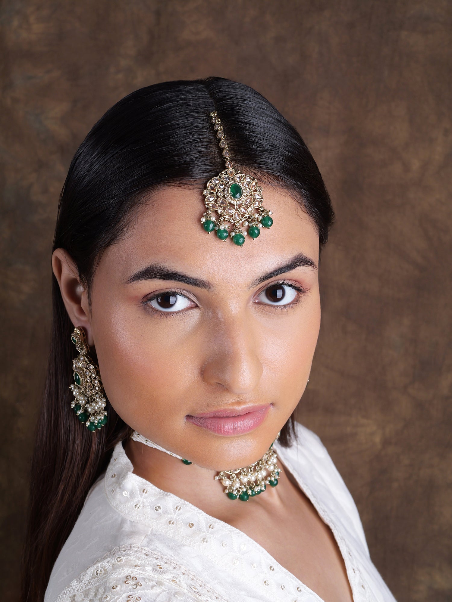 Neelmani Necklace Set in Green