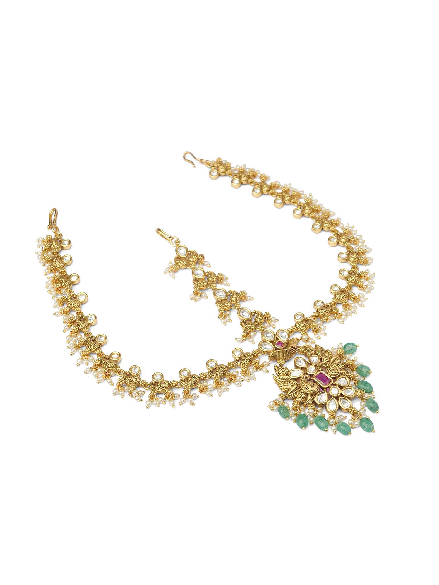 Nilaya Matta Patti in Multi and Gold Oxidised