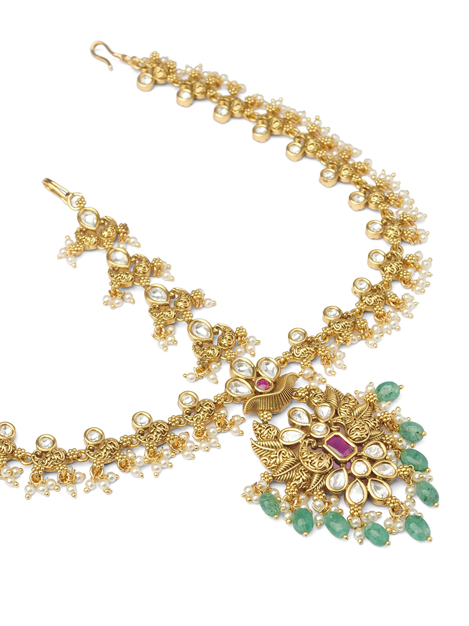 Nilaya Matta Patti in Multi and Gold Oxidised