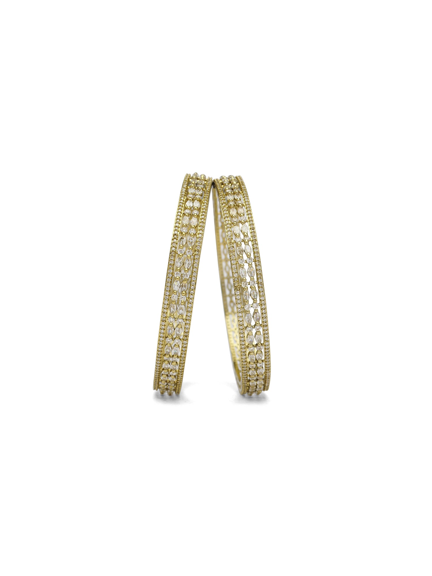 Nimrat Cubic Zirconia Kadas in White