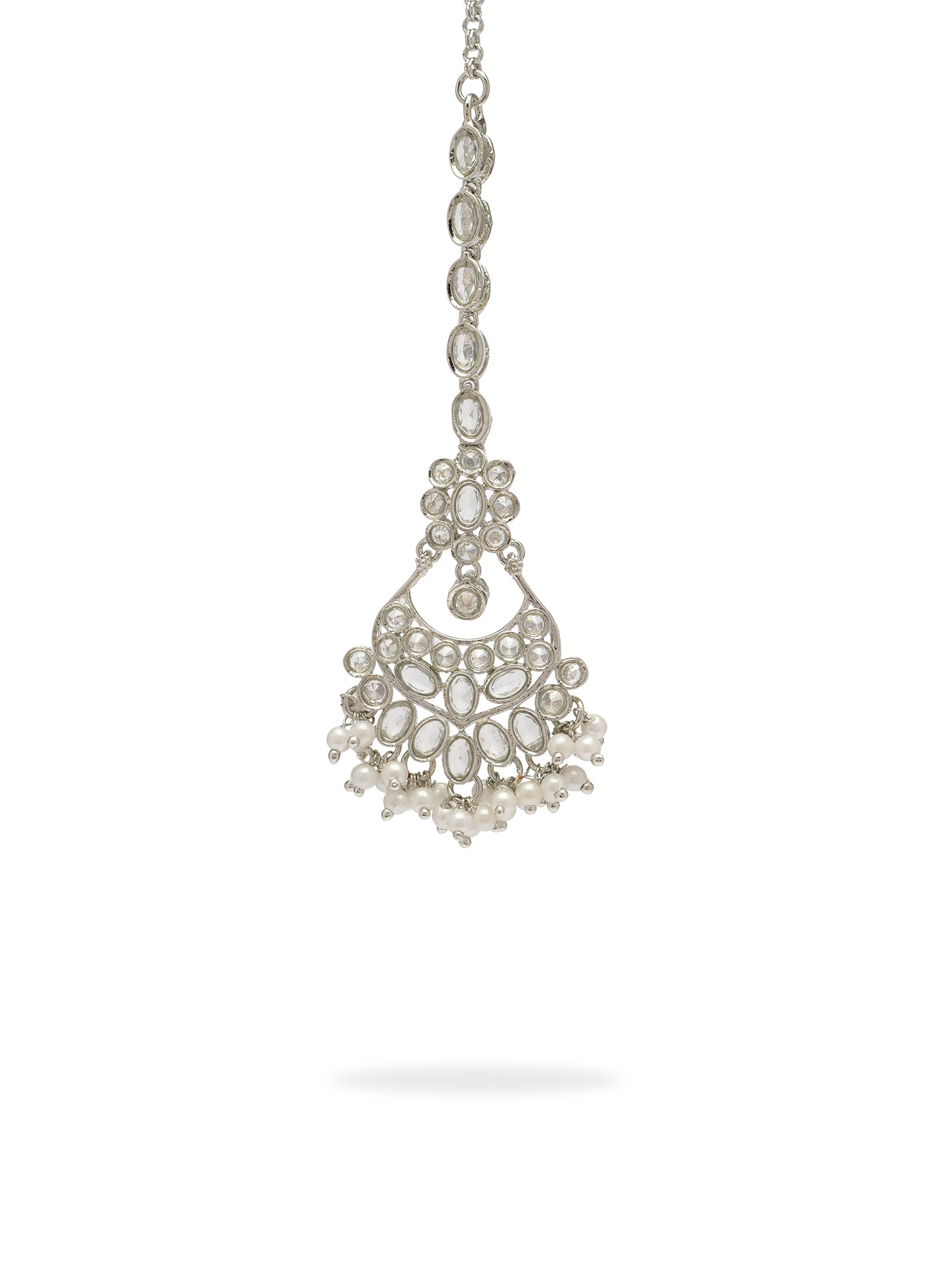Noreen Maang Tikka in Rhodium