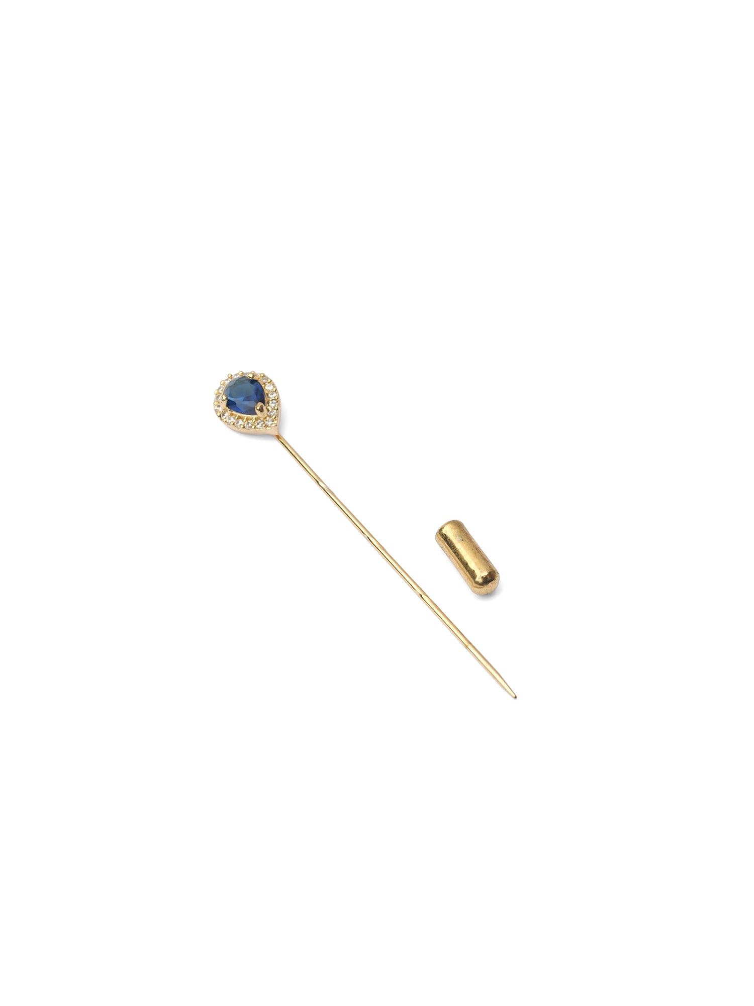 Nova Scarf Pin in Navy Blue