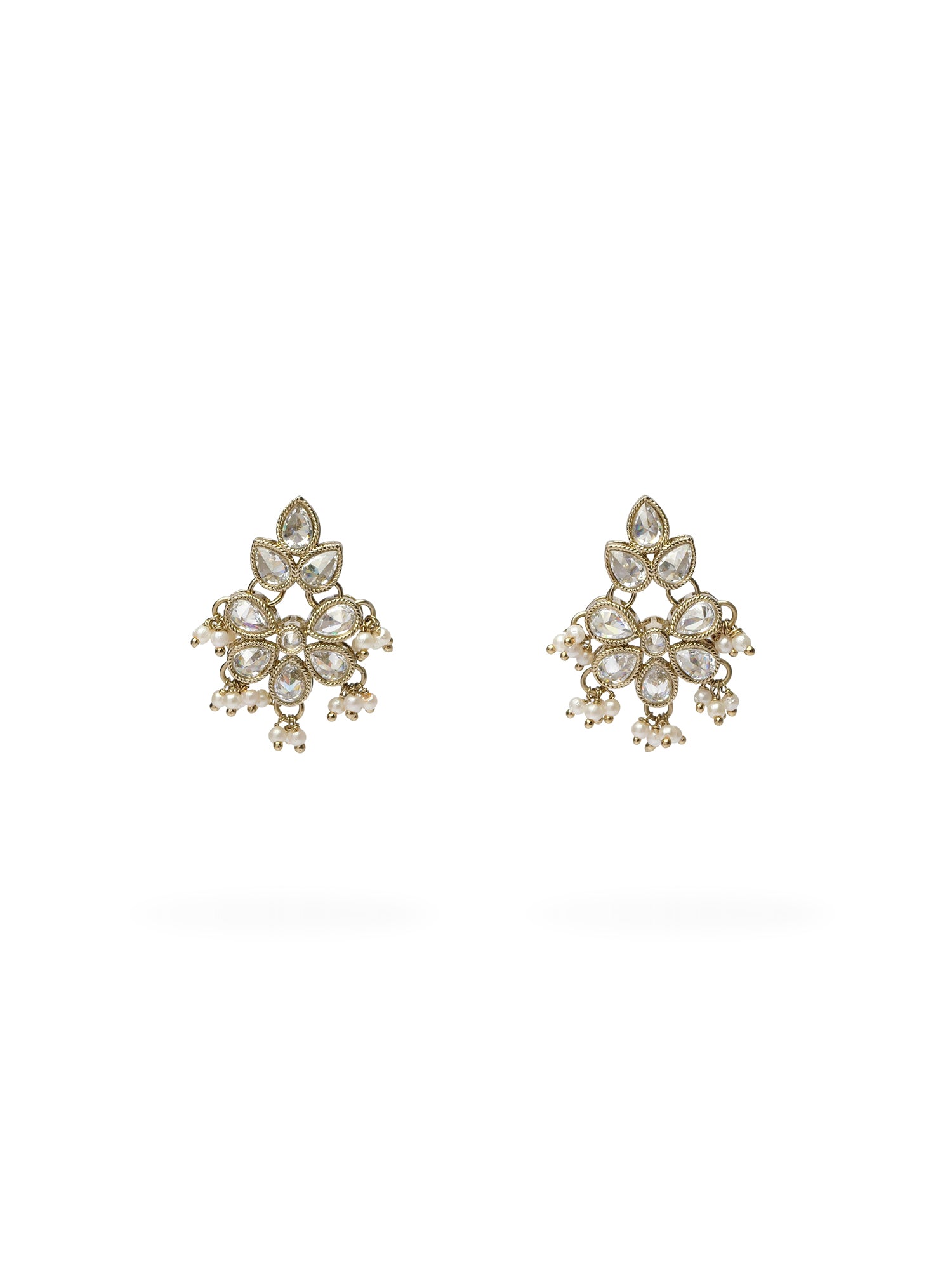 Pari Small Earrings in White