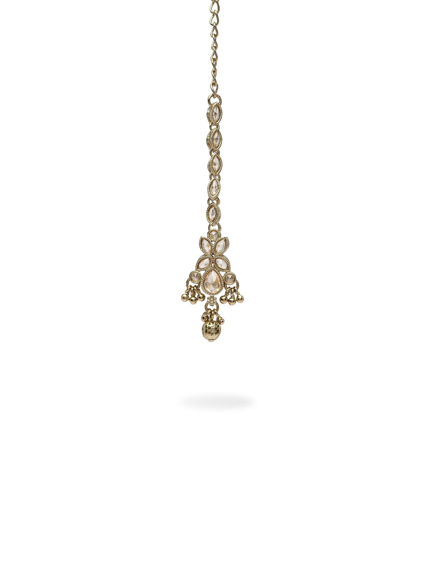 Parina Maang Tikka in Antique Gold