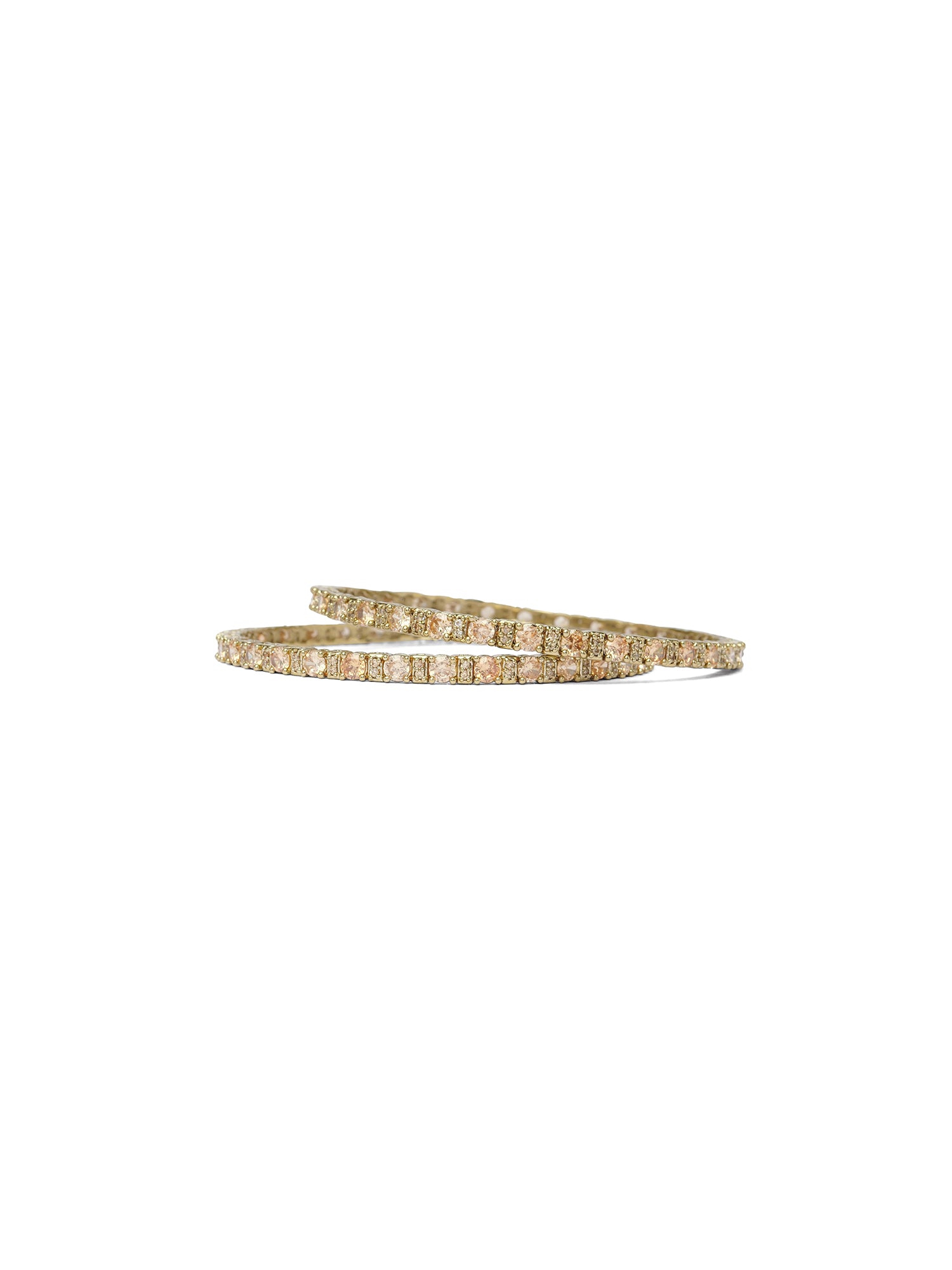 Parizah Kada Bangles in Champagne