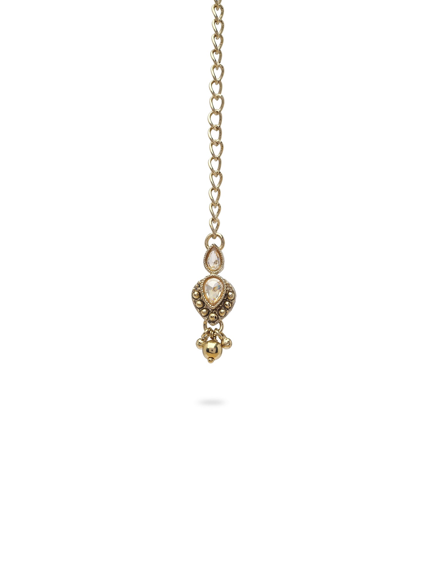 Parveen Necklace Set in Antique Gold