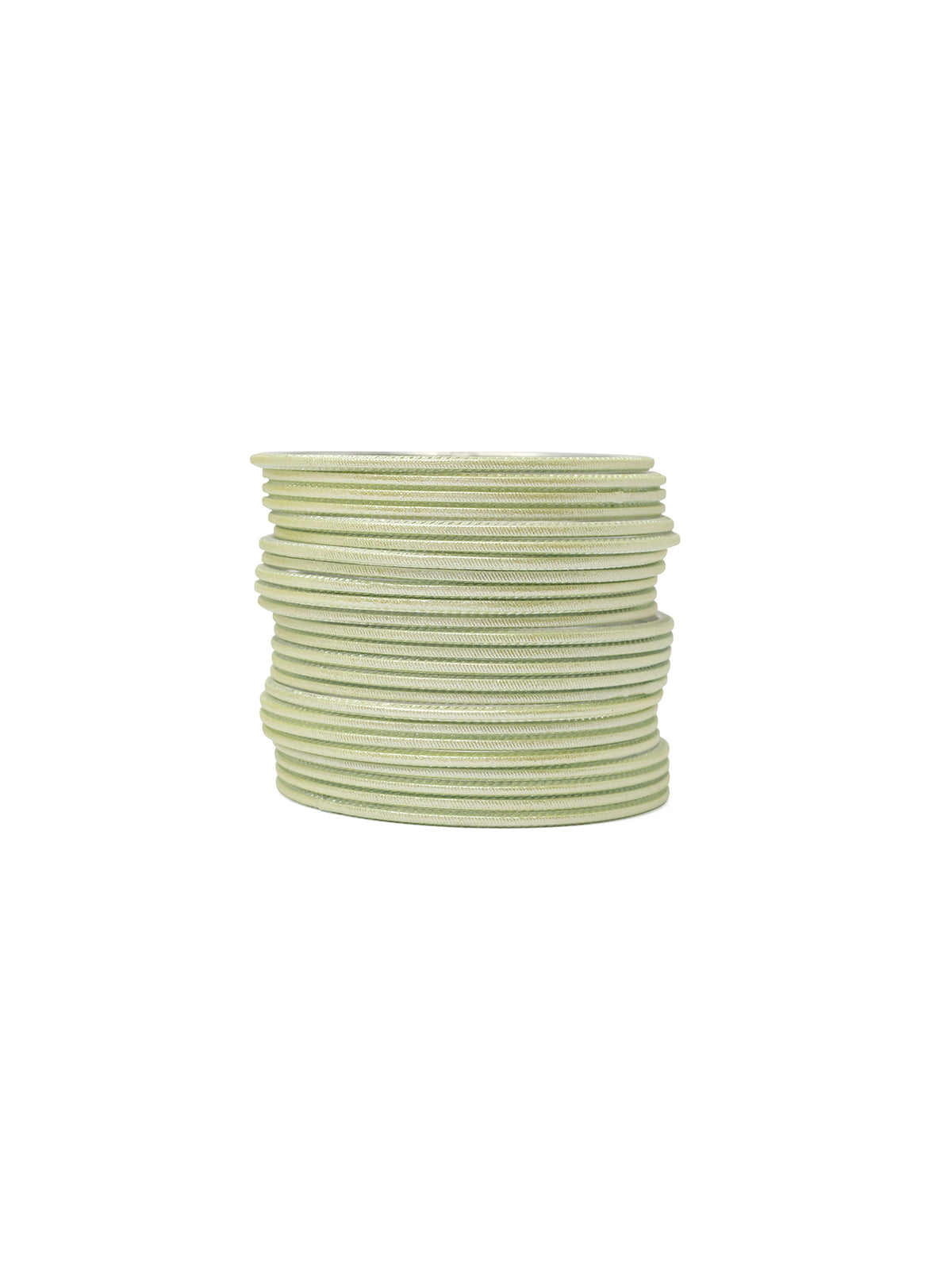 Pastel Lime Shimmer Bangles